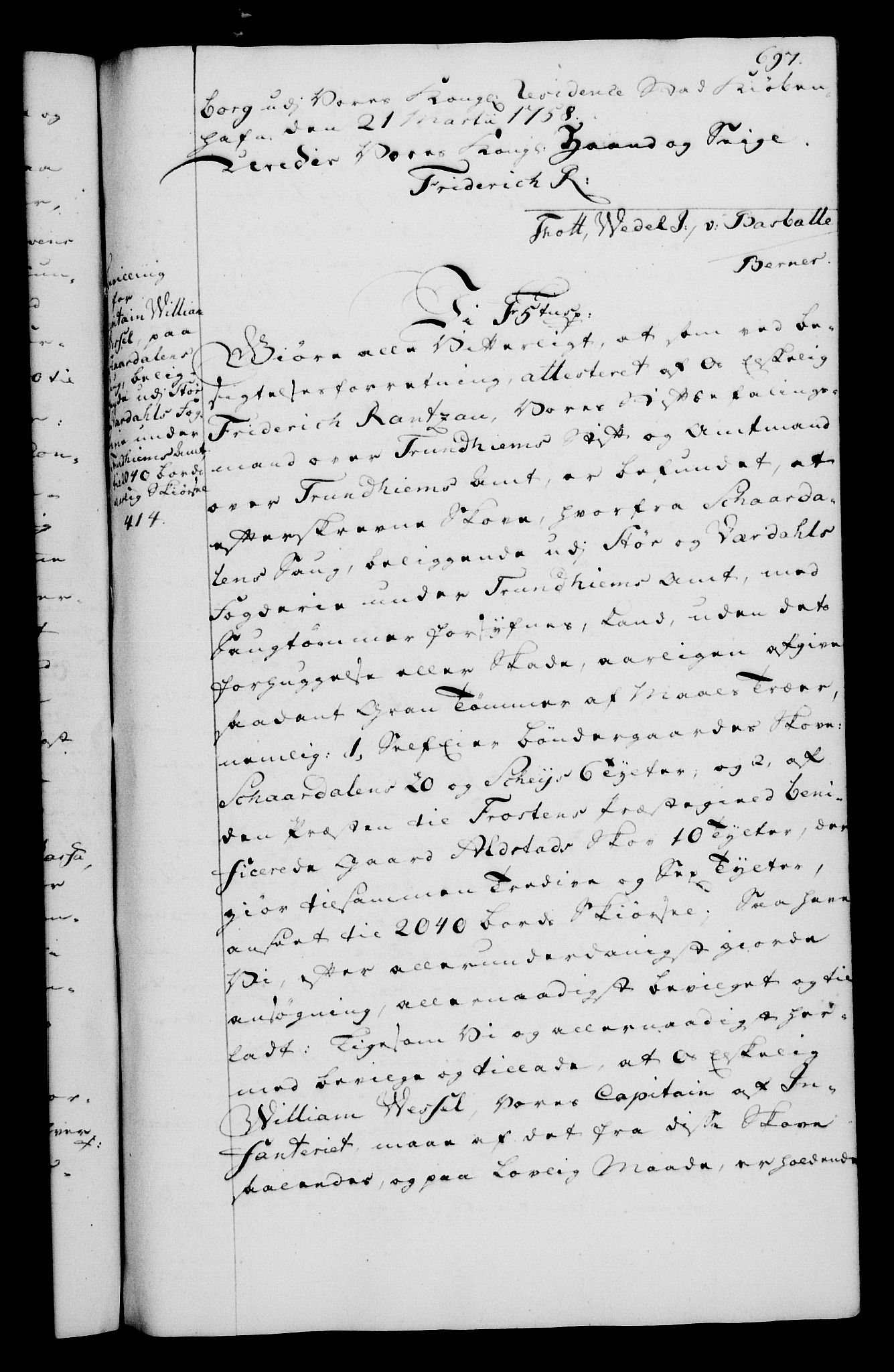 Rentekammeret, Kammerkanselliet, AV/RA-EA-3111/G/Gg/Gga/L0006: Norsk ekspedisjonsprotokoll med register (merket RK 53.6), 1749-1759, p. 697