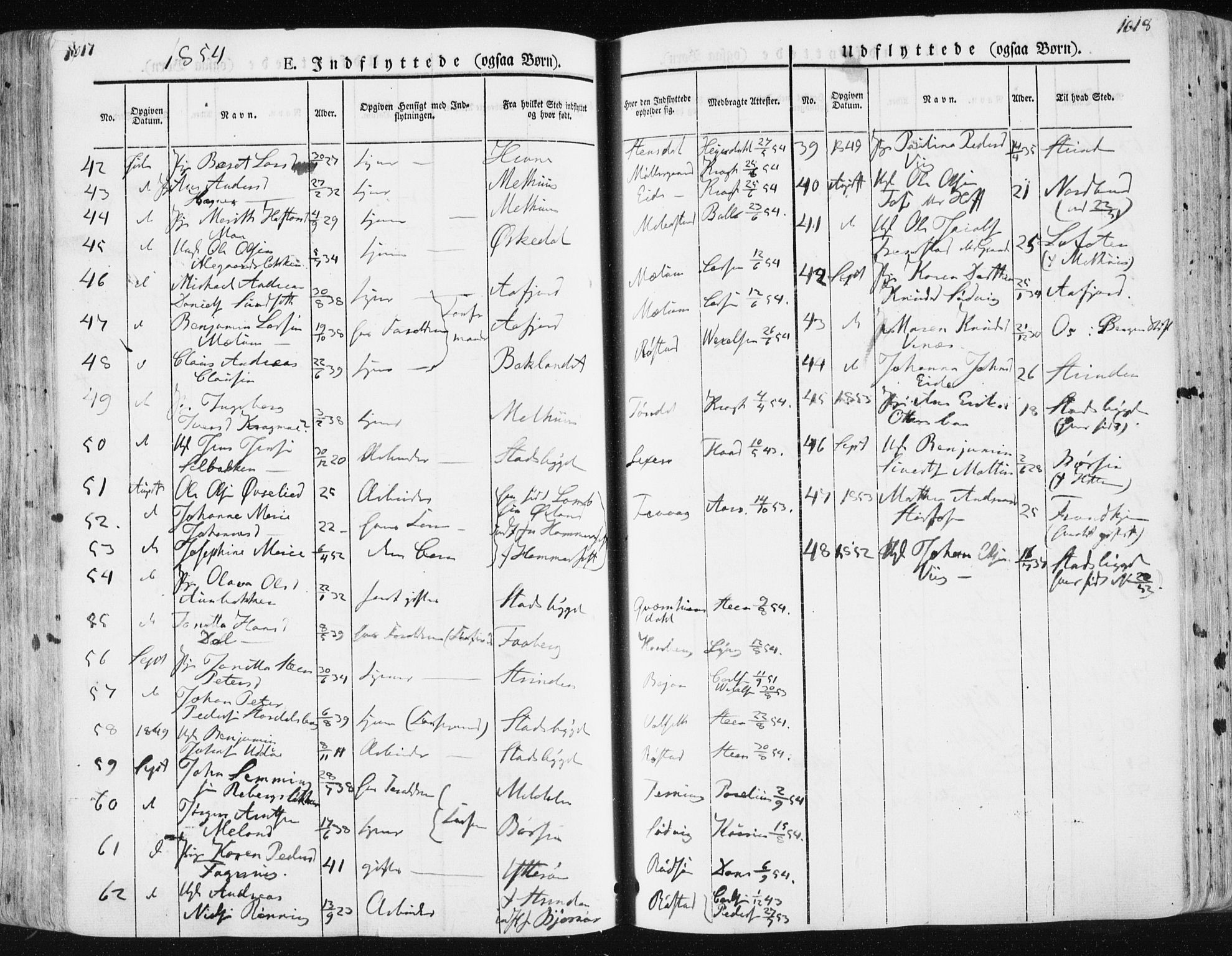 Ministerialprotokoller, klokkerbøker og fødselsregistre - Sør-Trøndelag, SAT/A-1456/659/L0736: Parish register (official) no. 659A06, 1842-1856, p. 1017-1018