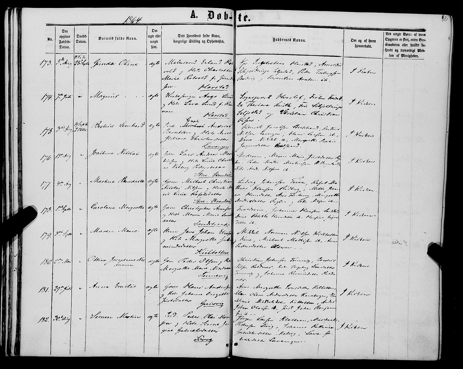 Trondenes sokneprestkontor, SATØ/S-1319/H/Ha/L0012kirke: Parish register (official) no. 12, 1863-1870, p. 31