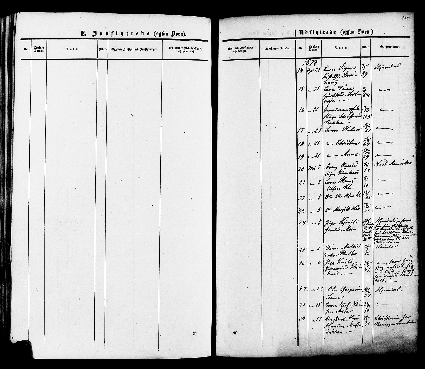 Heddal kirkebøker, SAKO/A-268/F/Fa/L0007: Parish register (official) no. I 7, 1855-1877, p. 484