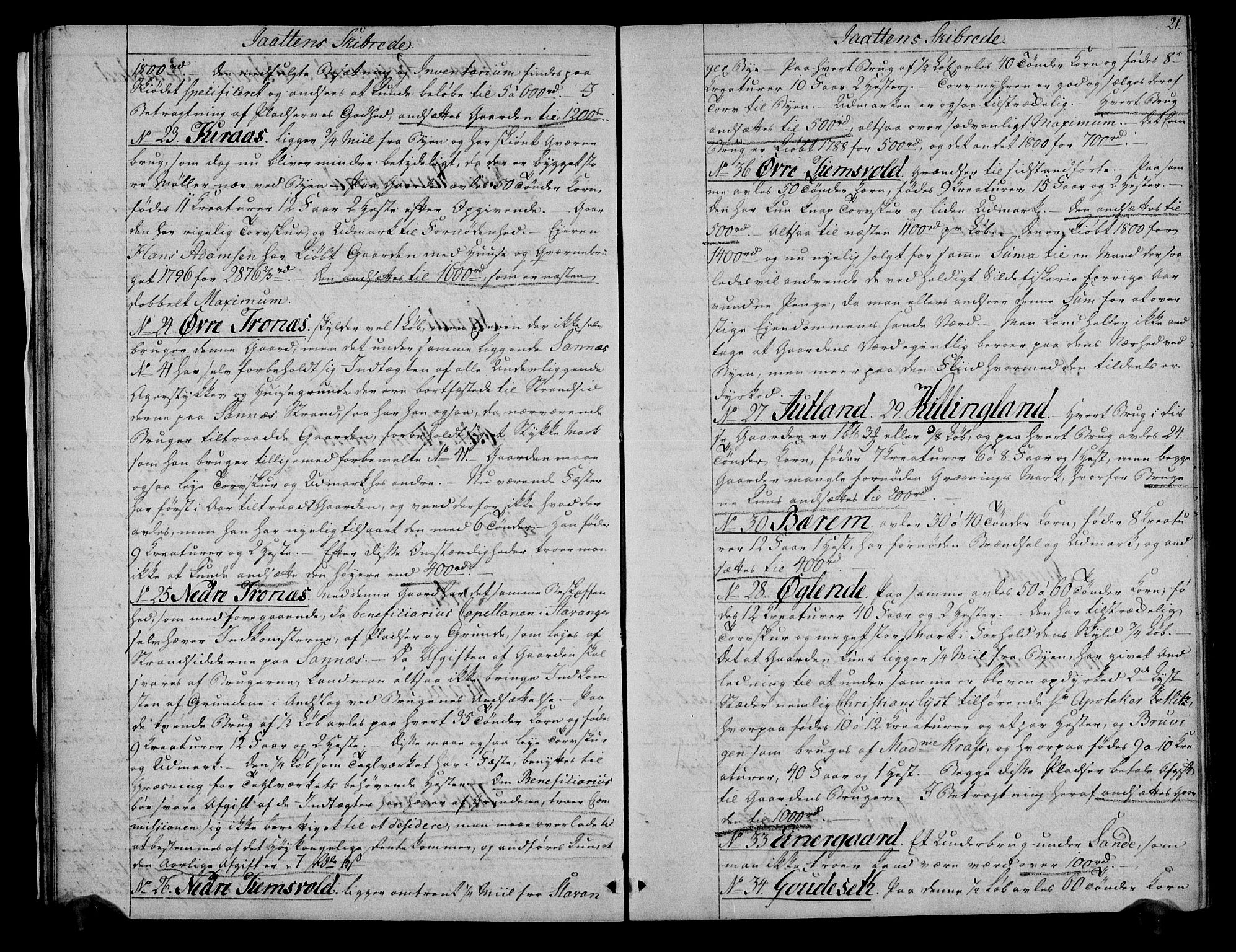 Rentekammeret inntil 1814, Realistisk ordnet avdeling, AV/RA-EA-4070/N/Ne/Nea/L0096: Jæren og Dalane fogderi. Deliberasjonsprotokoll, 1803, p. 22