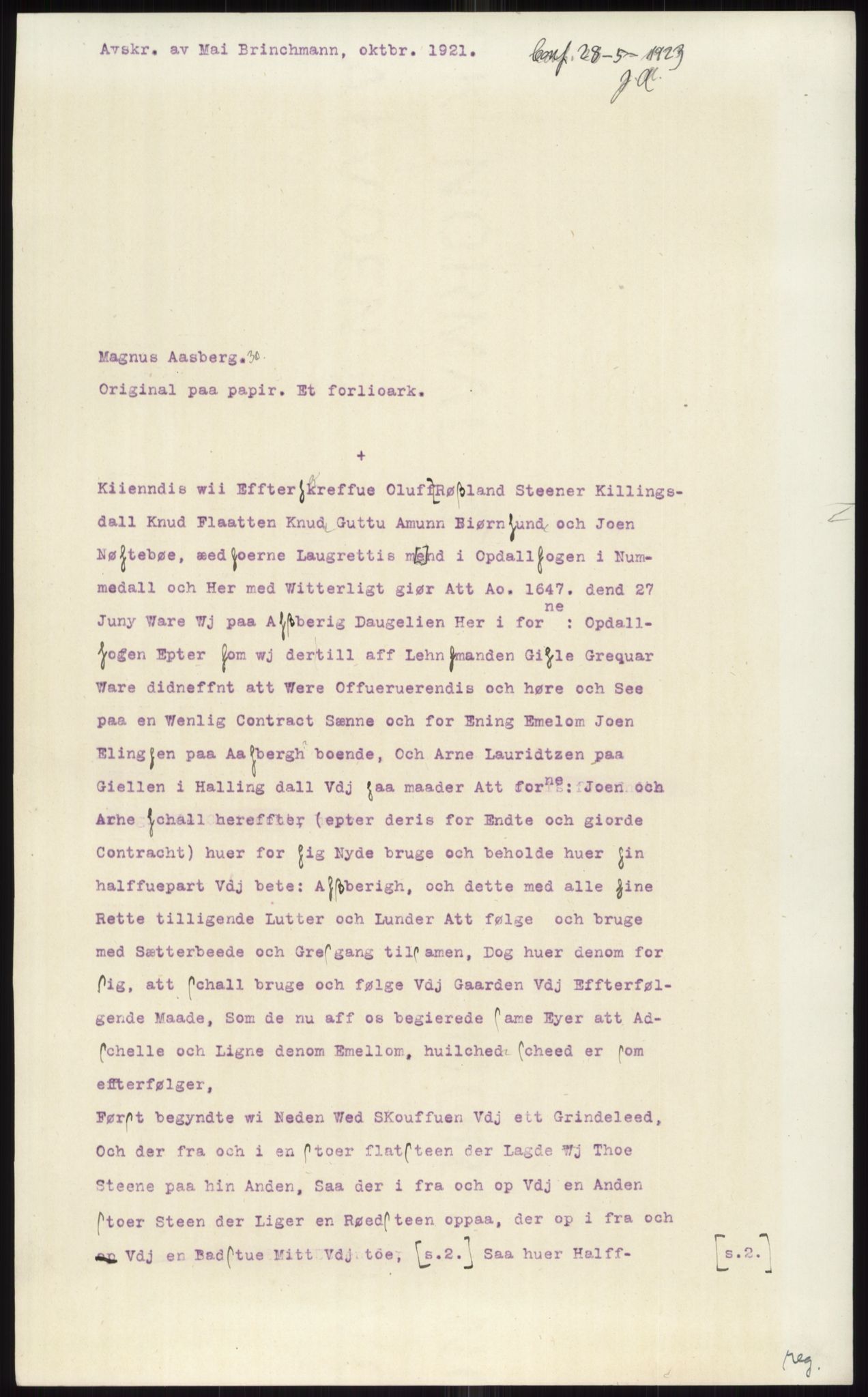 Samlinger til kildeutgivelse, Diplomavskriftsamlingen, AV/RA-EA-4053/H/Ha, p. 1343