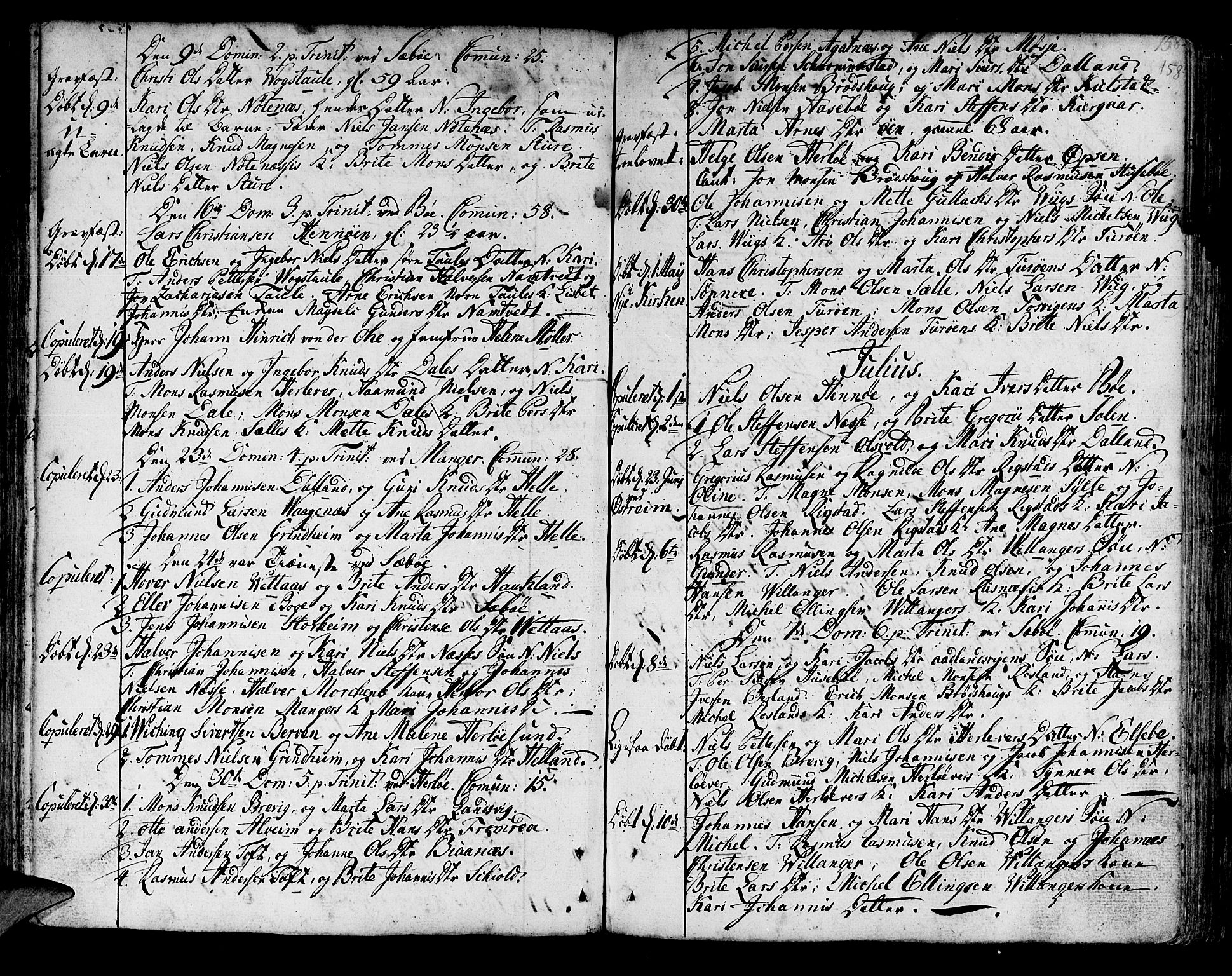 Manger sokneprestembete, AV/SAB-A-76801/H/Haa: Parish register (official) no. A 1, 1759-1791, p. 158