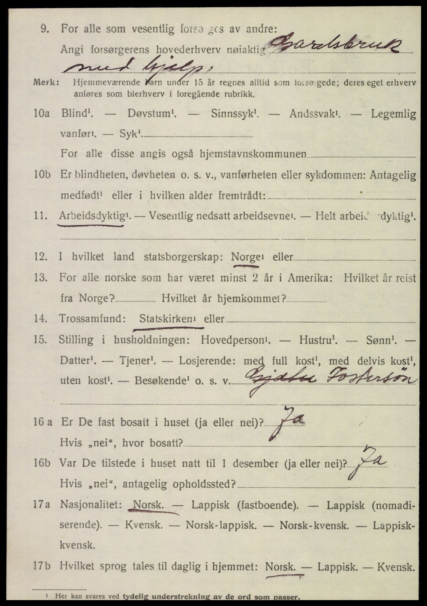 SAT, 1920 census for Hattfjelldal, 1920, p. 785