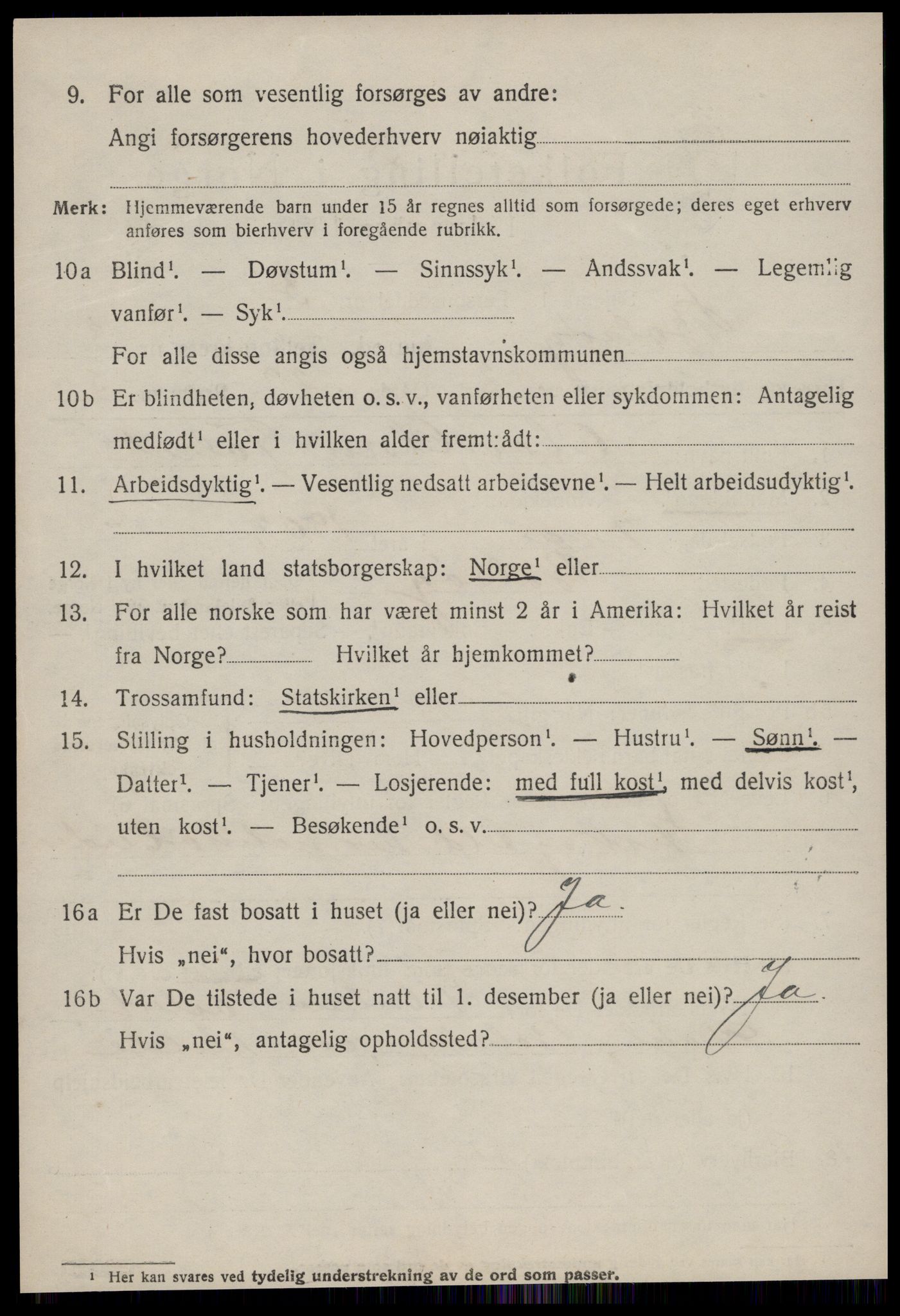 SAT, 1920 census for Bolsøy, 1920, p. 5352