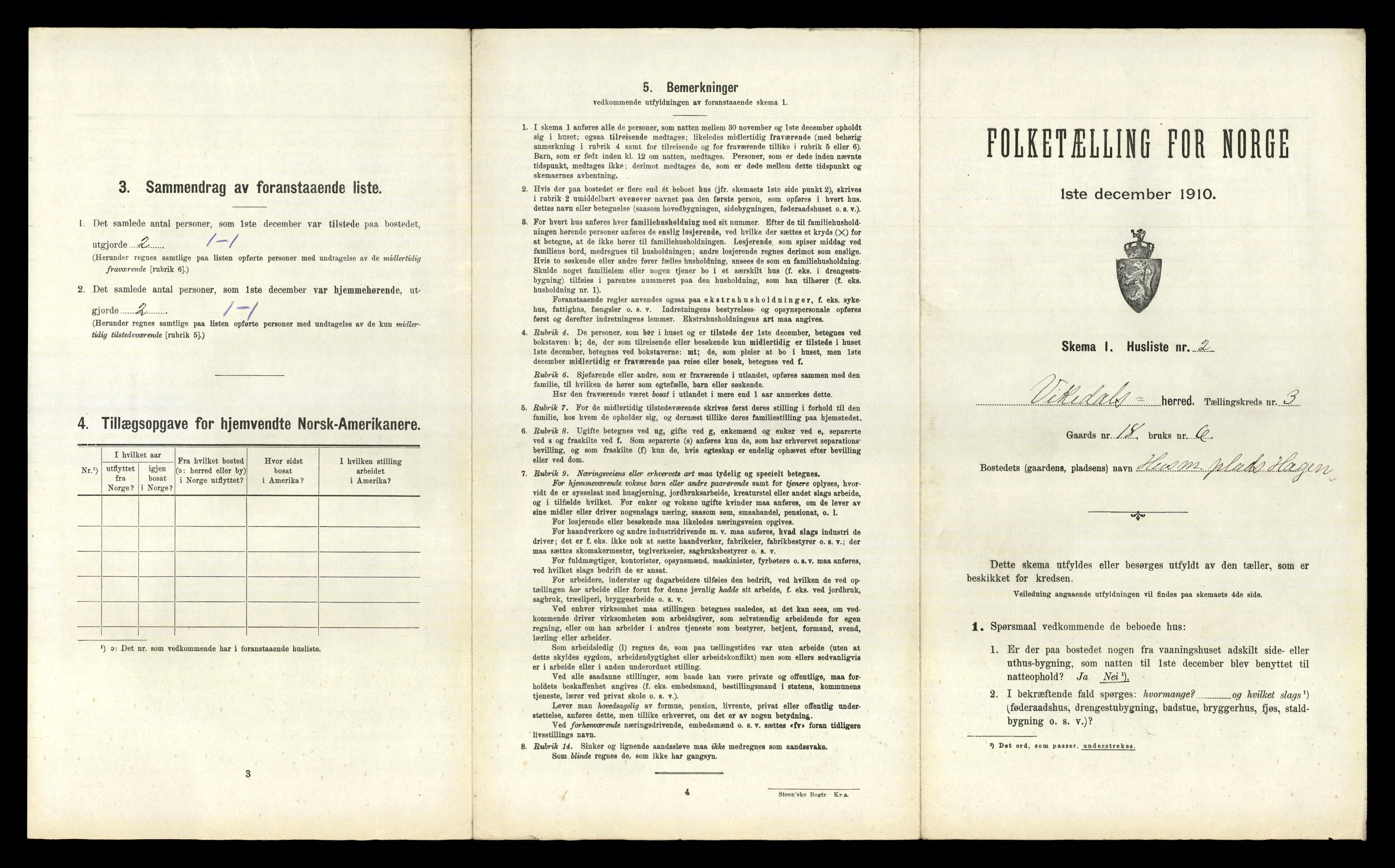 RA, 1910 census for Vikedal, 1910, p. 241