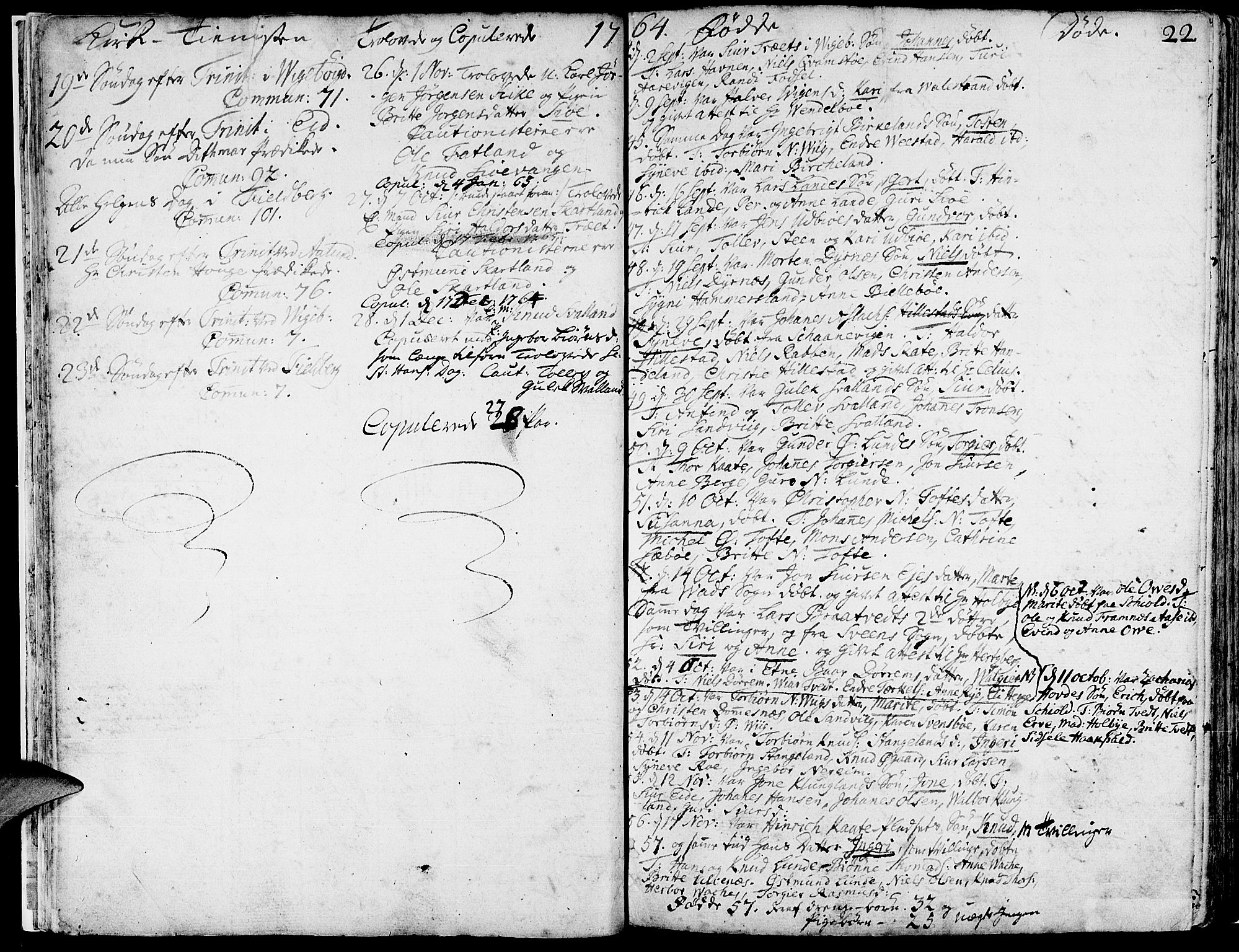 Fjelberg sokneprestembete, SAB/A-75201/H/Haa: Parish register (official) no. A 2, 1760-1788, p. 22