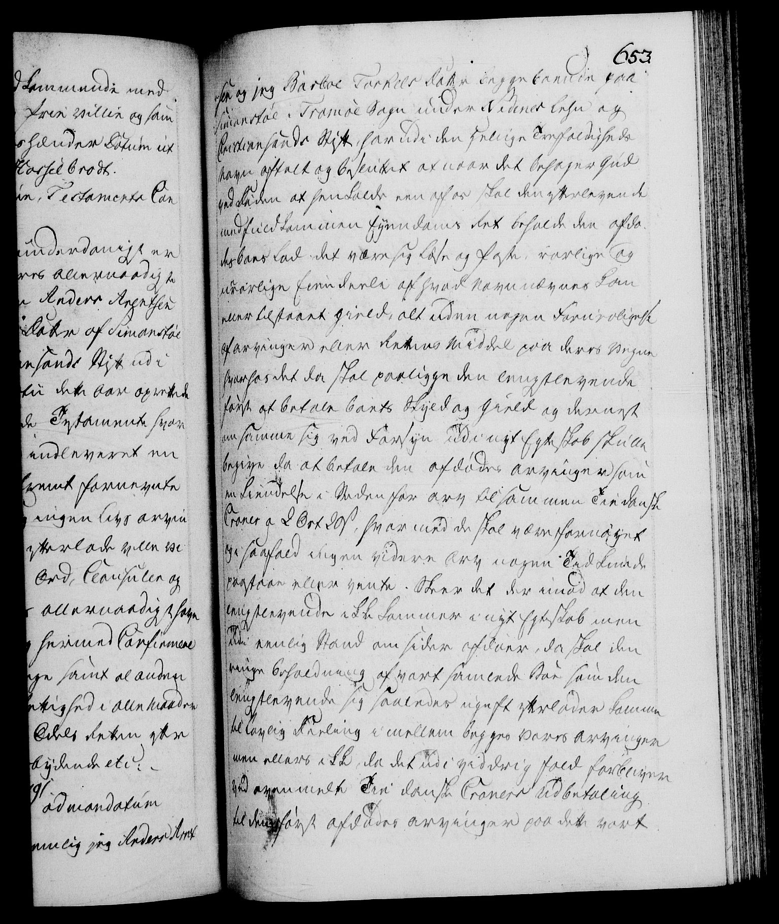 Danske Kanselli 1572-1799, AV/RA-EA-3023/F/Fc/Fca/Fcaa/L0053: Norske registre, 1790-1791, p. 653a