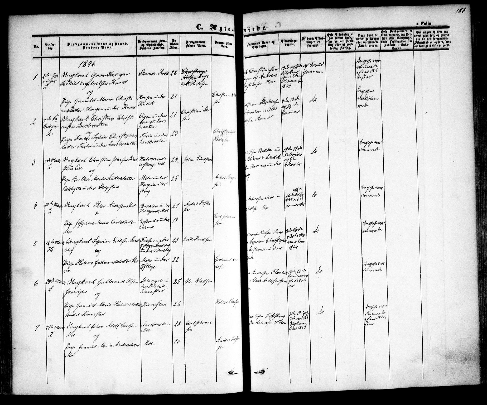 Høland prestekontor Kirkebøker, AV/SAO-A-10346a/F/Fa/L0009: Parish register (official) no. I 9, 1846-1853, p. 183