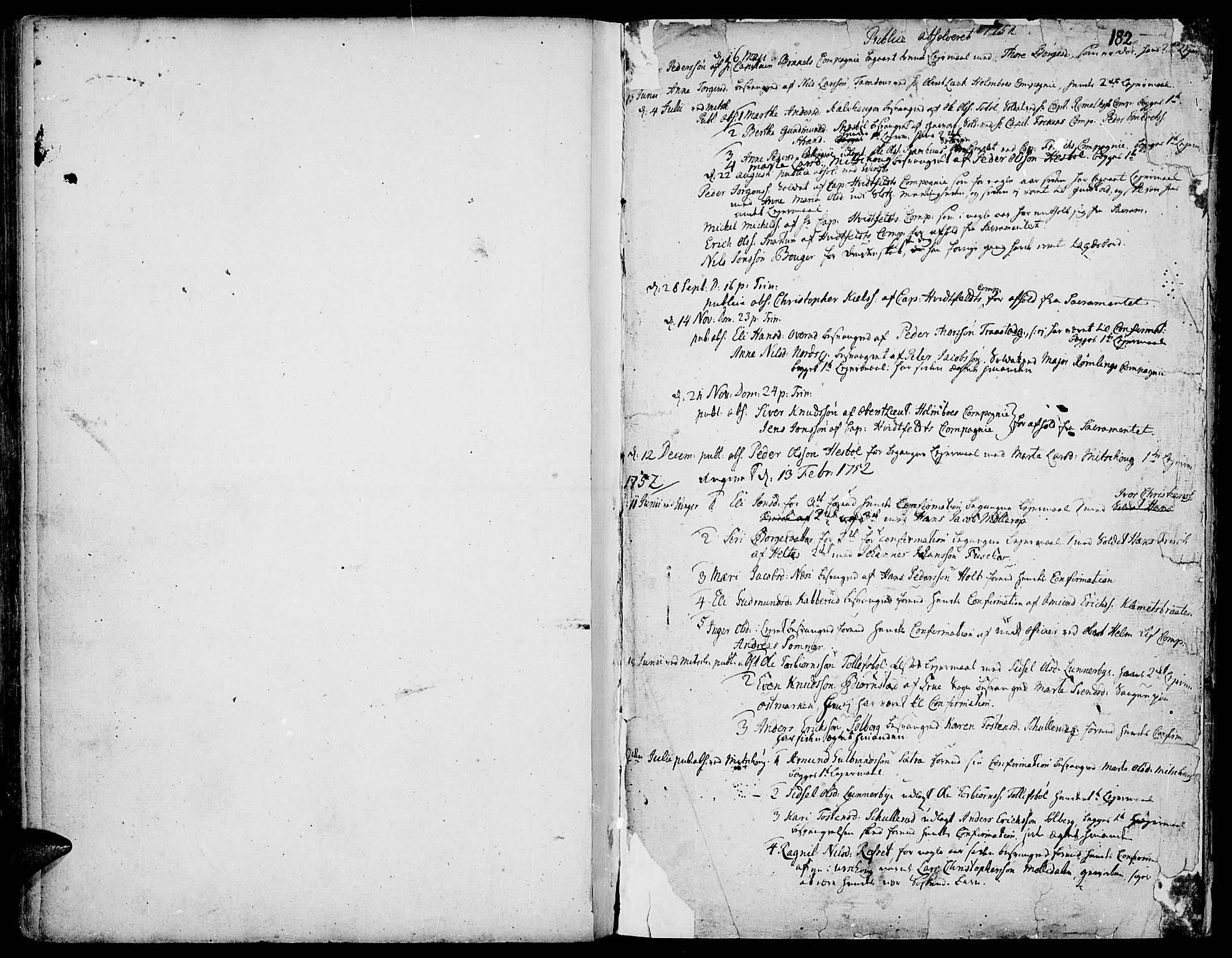 Vinger prestekontor, SAH/PREST-024/H/Ha/Haa/L0003: Parish register (official) no. 3, 1751-1772, p. 182