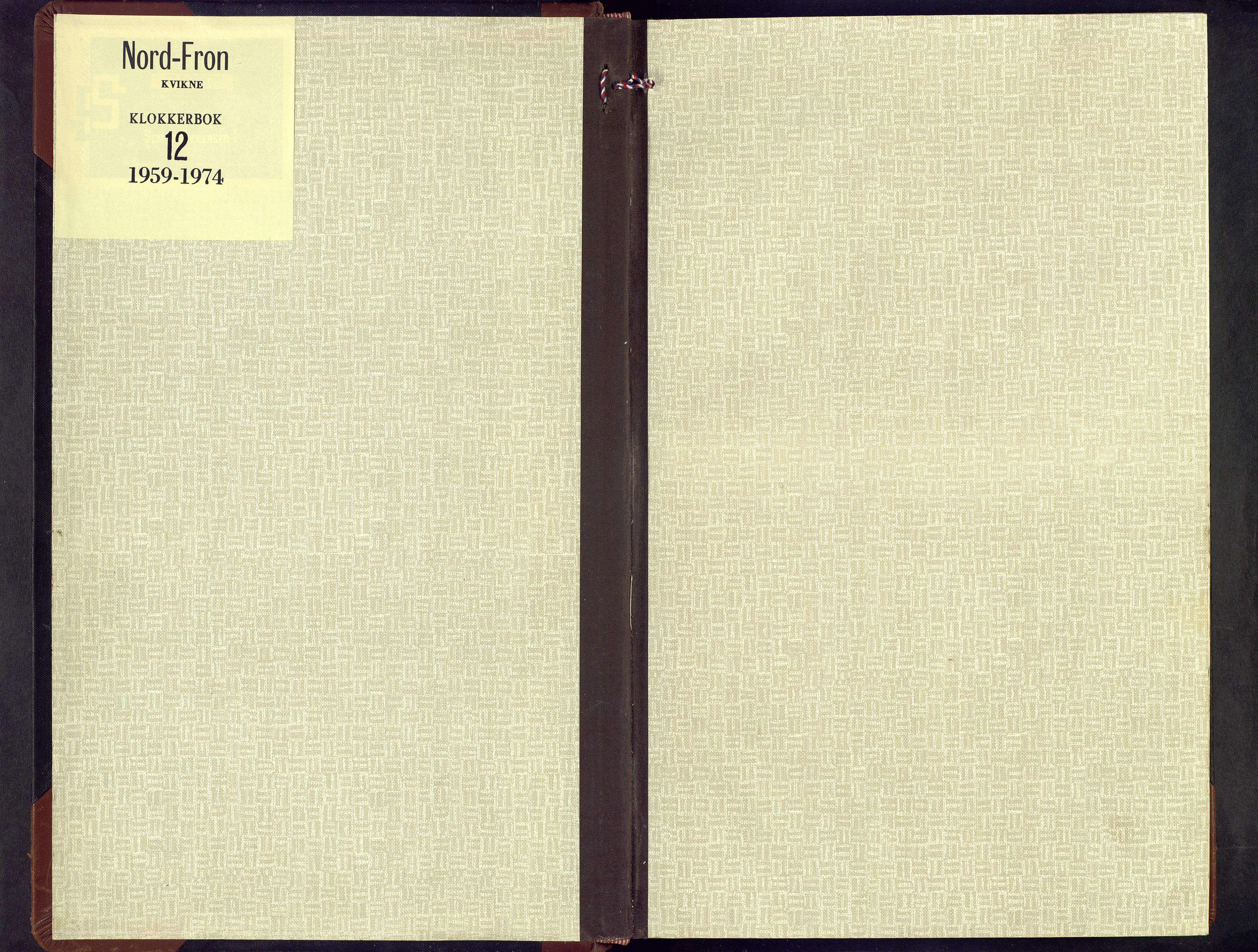 Nord-Fron prestekontor, SAH/PREST-080/H/Ha/Hab/L0012: Parish register (copy) no. 12, 1959-1974
