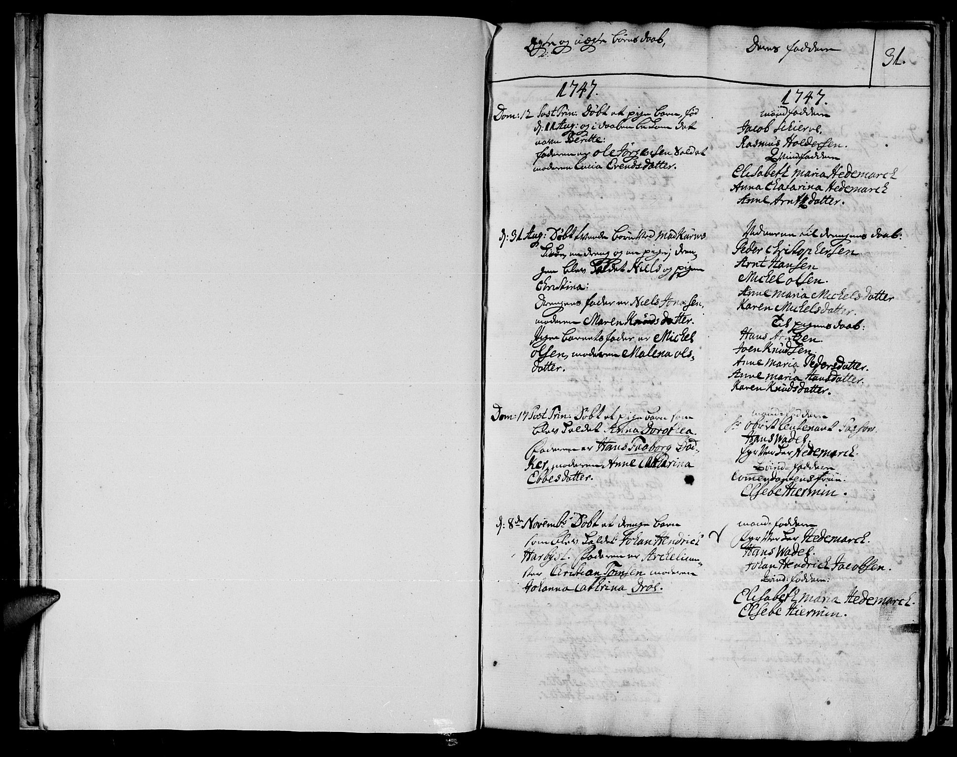 Vadsø sokneprestkontor, SATØ/S-1325/H/Ha/L0001kirke: Parish register (official) no. 1, 1747-1768, p. 31