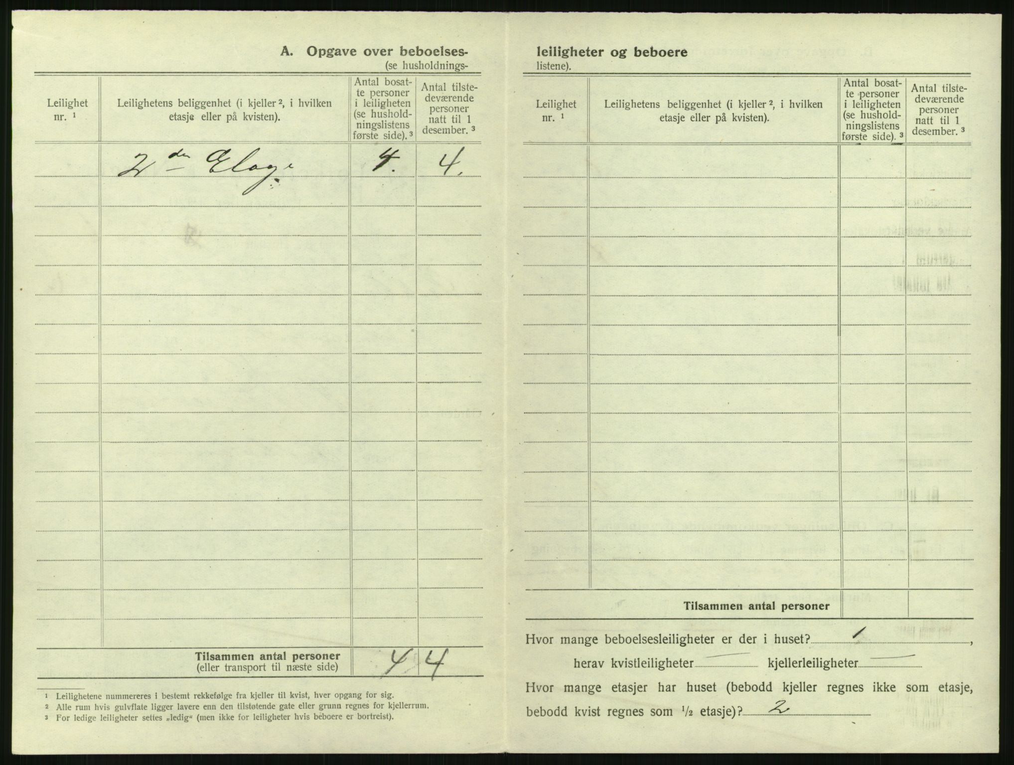 SAH, 1920 census for Lillehammer, 1920, p. 625