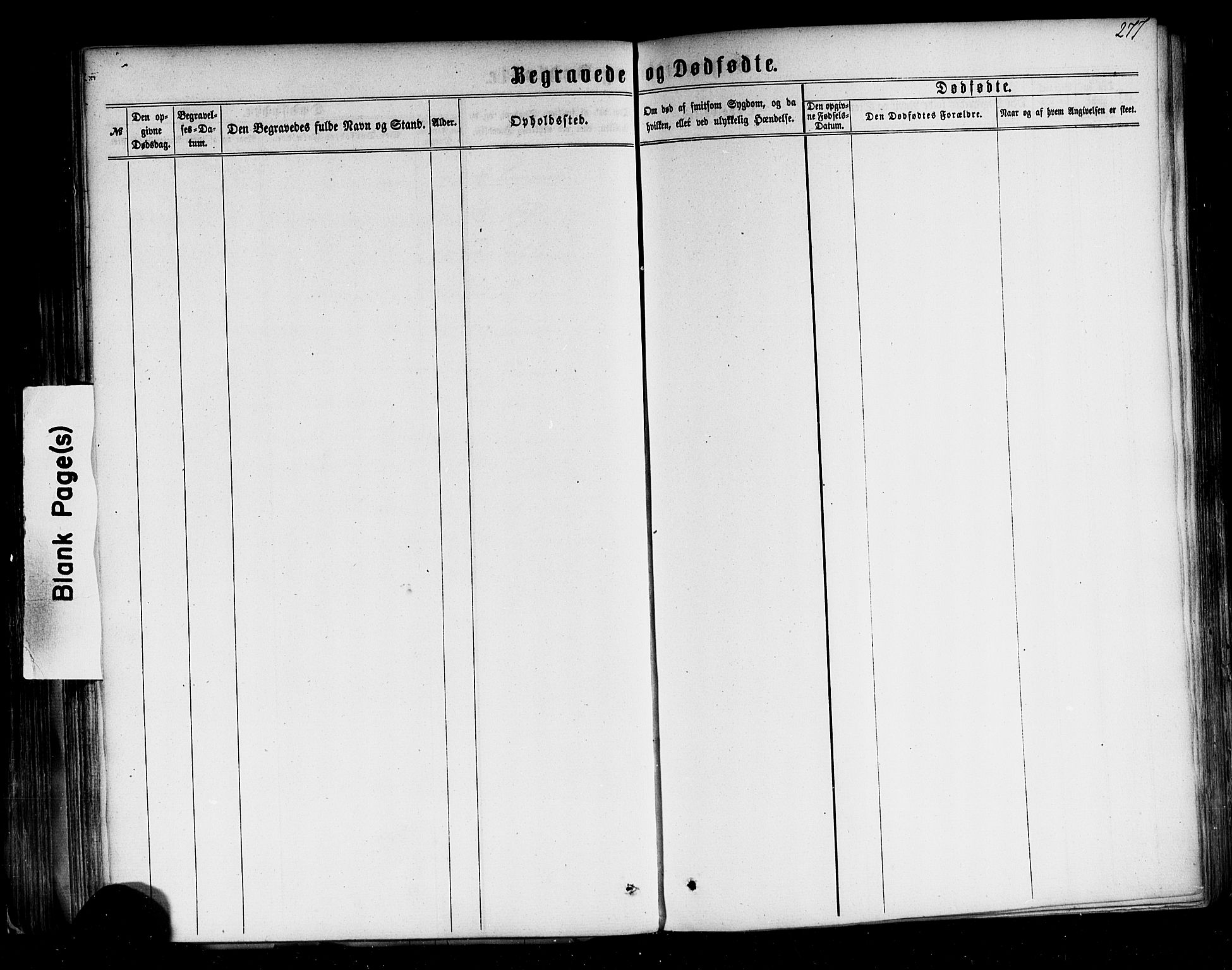 Sogndal sokneprestembete, AV/SAB-A-81301/H/Haa/Haaa/L0013: Parish register (official) no. A 13, 1859-1877, p. 277