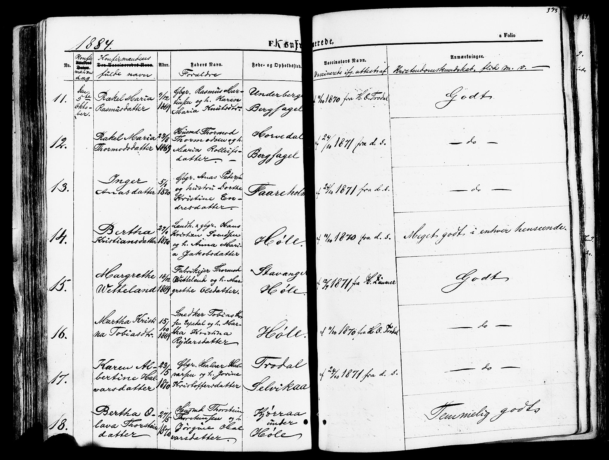 Høgsfjord sokneprestkontor, AV/SAST-A-101624/H/Ha/Haa/L0002: Parish register (official) no. A 2, 1855-1885, p. 373