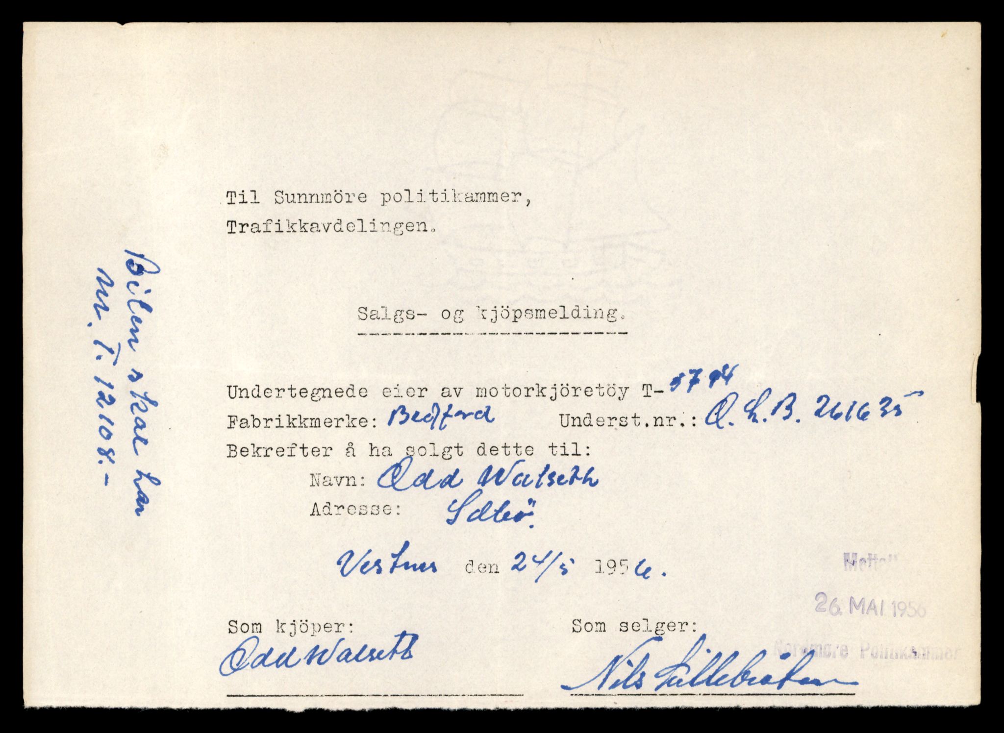 Møre og Romsdal vegkontor - Ålesund trafikkstasjon, AV/SAT-A-4099/F/Fe/L0035: Registreringskort for kjøretøy T 12653 - T 12829, 1927-1998, p. 2248