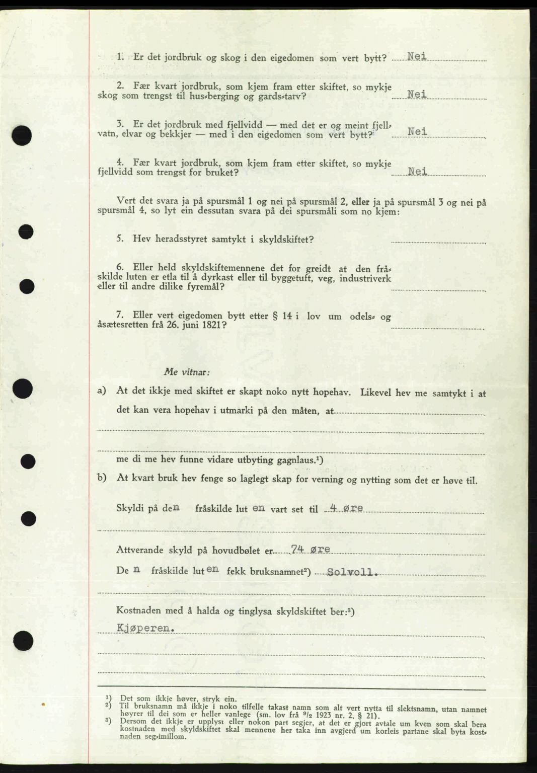 Romsdal sorenskriveri, SAT/A-4149/1/2/2C: Mortgage book no. A19, 1946-1946, Diary no: : 424/1946
