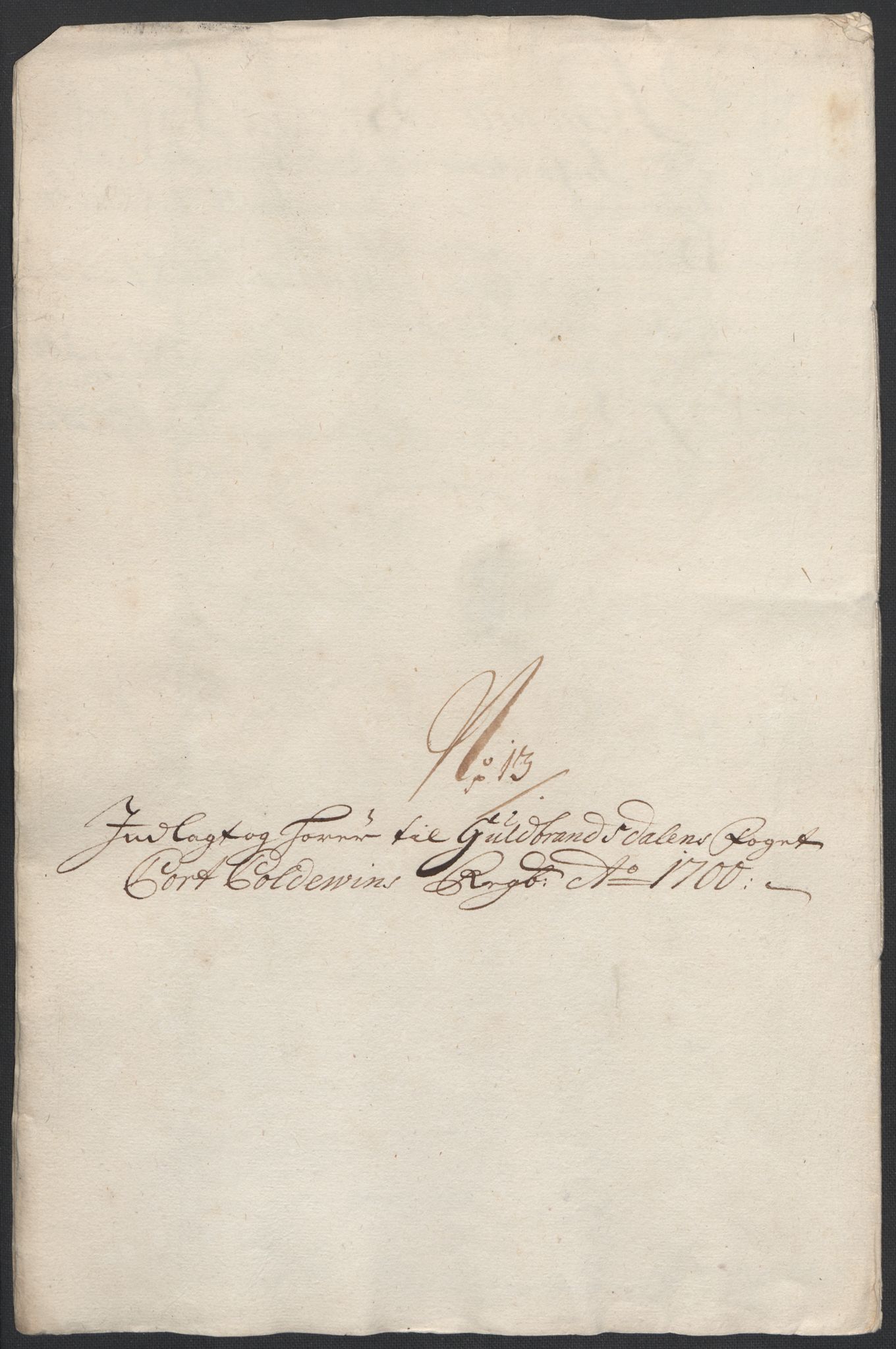 Rentekammeret inntil 1814, Reviderte regnskaper, Fogderegnskap, AV/RA-EA-4092/R17/L1173: Fogderegnskap Gudbrandsdal, 1700, p. 151