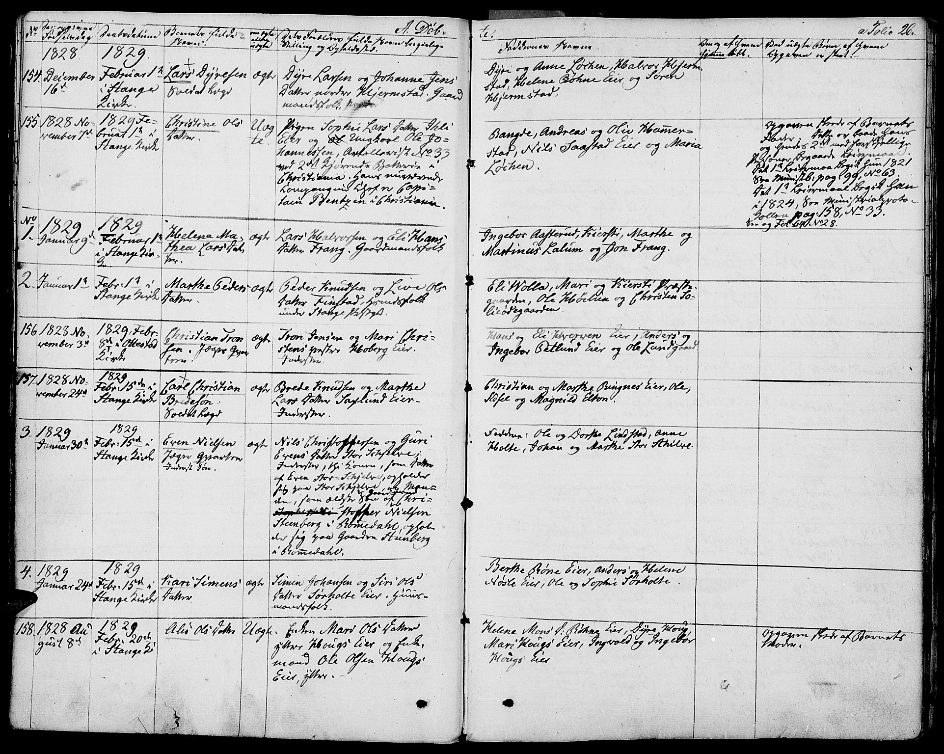 Stange prestekontor, SAH/PREST-002/K/L0009: Parish register (official) no. 9, 1826-1835, p. 26