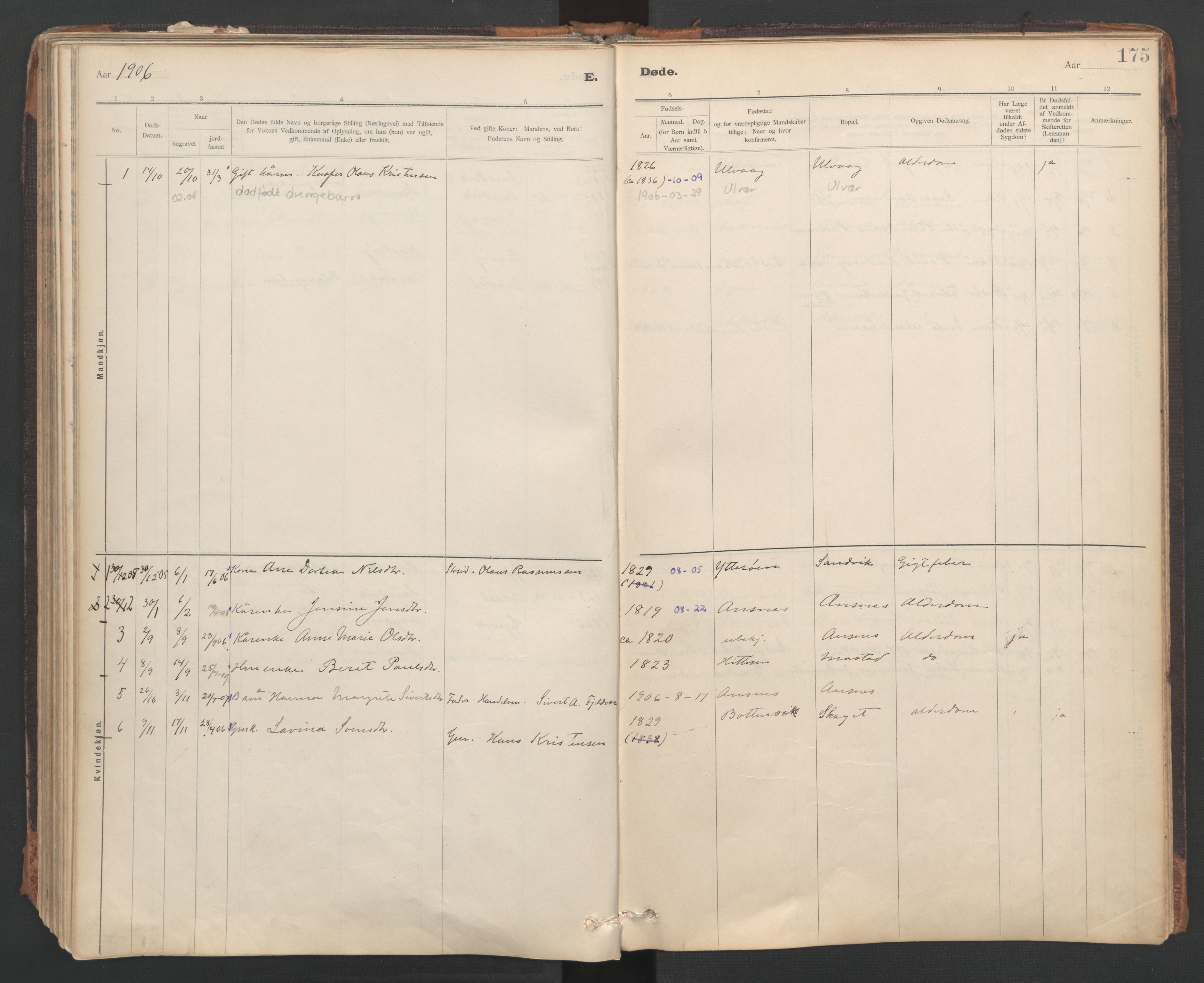 Ministerialprotokoller, klokkerbøker og fødselsregistre - Sør-Trøndelag, SAT/A-1456/637/L0559: Parish register (official) no. 637A02, 1899-1923, p. 175