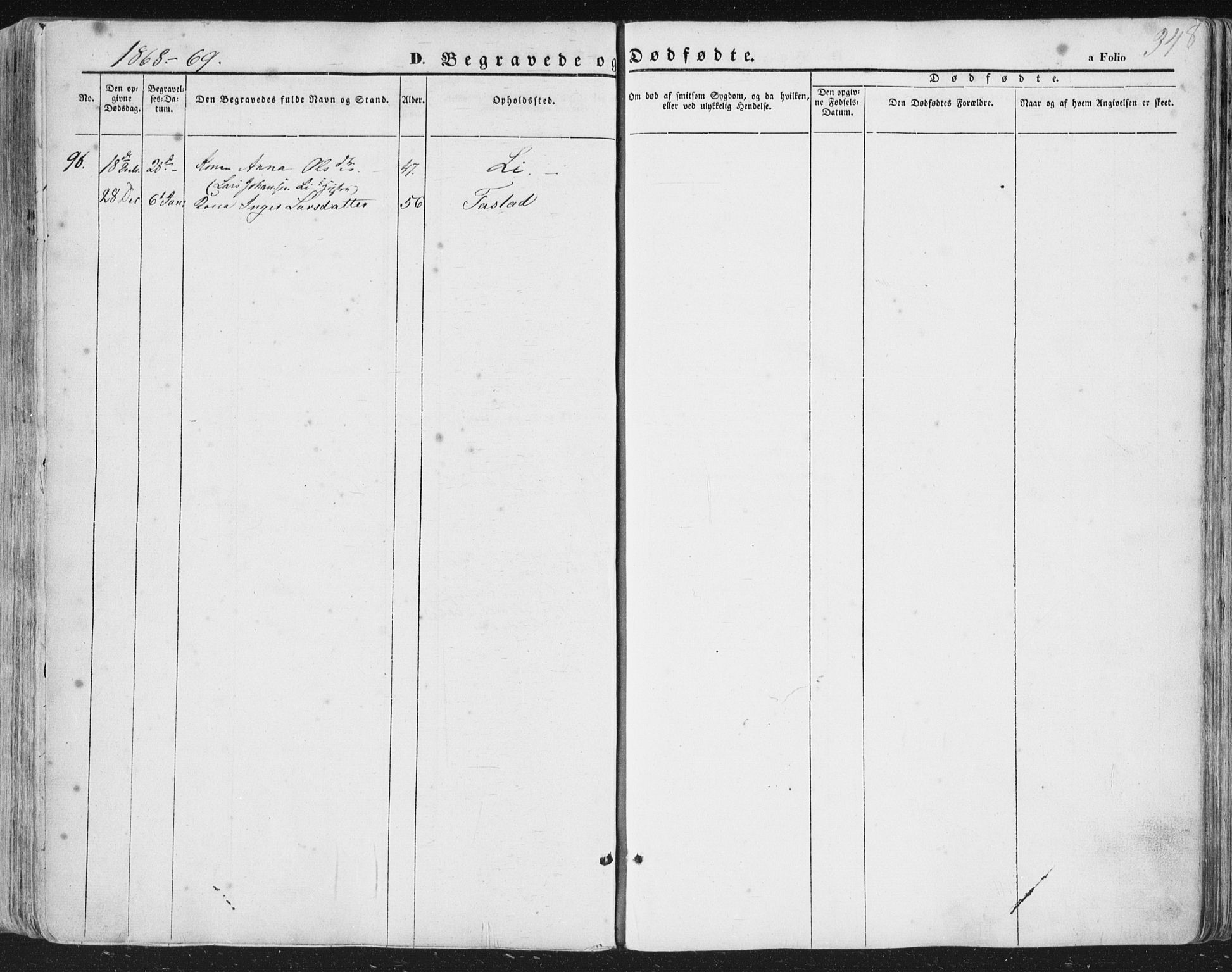 Hetland sokneprestkontor, AV/SAST-A-101826/30/30BA/L0002: Parish register (official) no. A 2, 1849-1869, p. 348