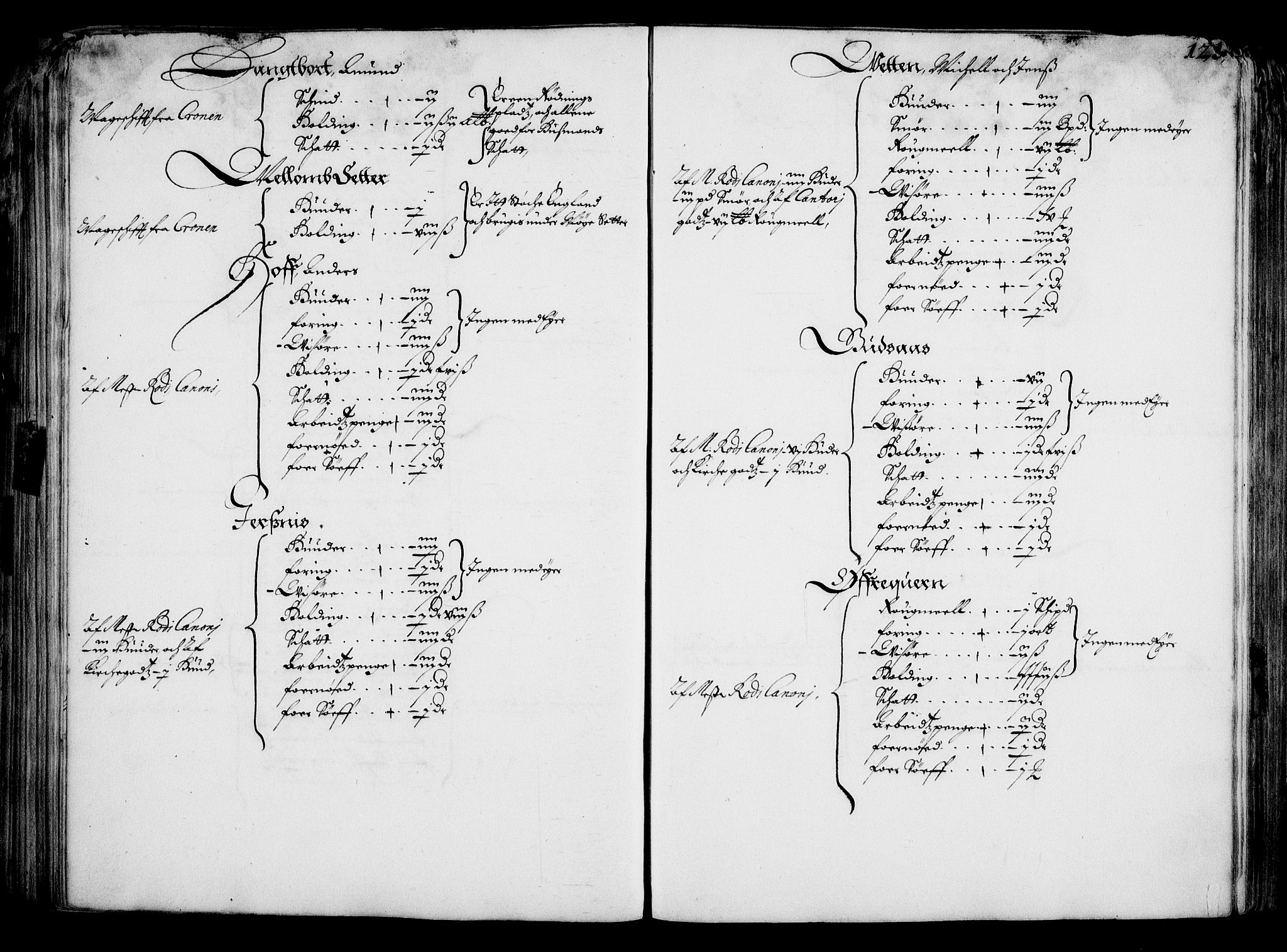 Rentekammeret inntil 1814, Realistisk ordnet avdeling, AV/RA-EA-4070/On/L0001/0001: Statens gods / [Jj 1]: Jordebok over Hannibal Sehesteds gods, 1651, p. 117