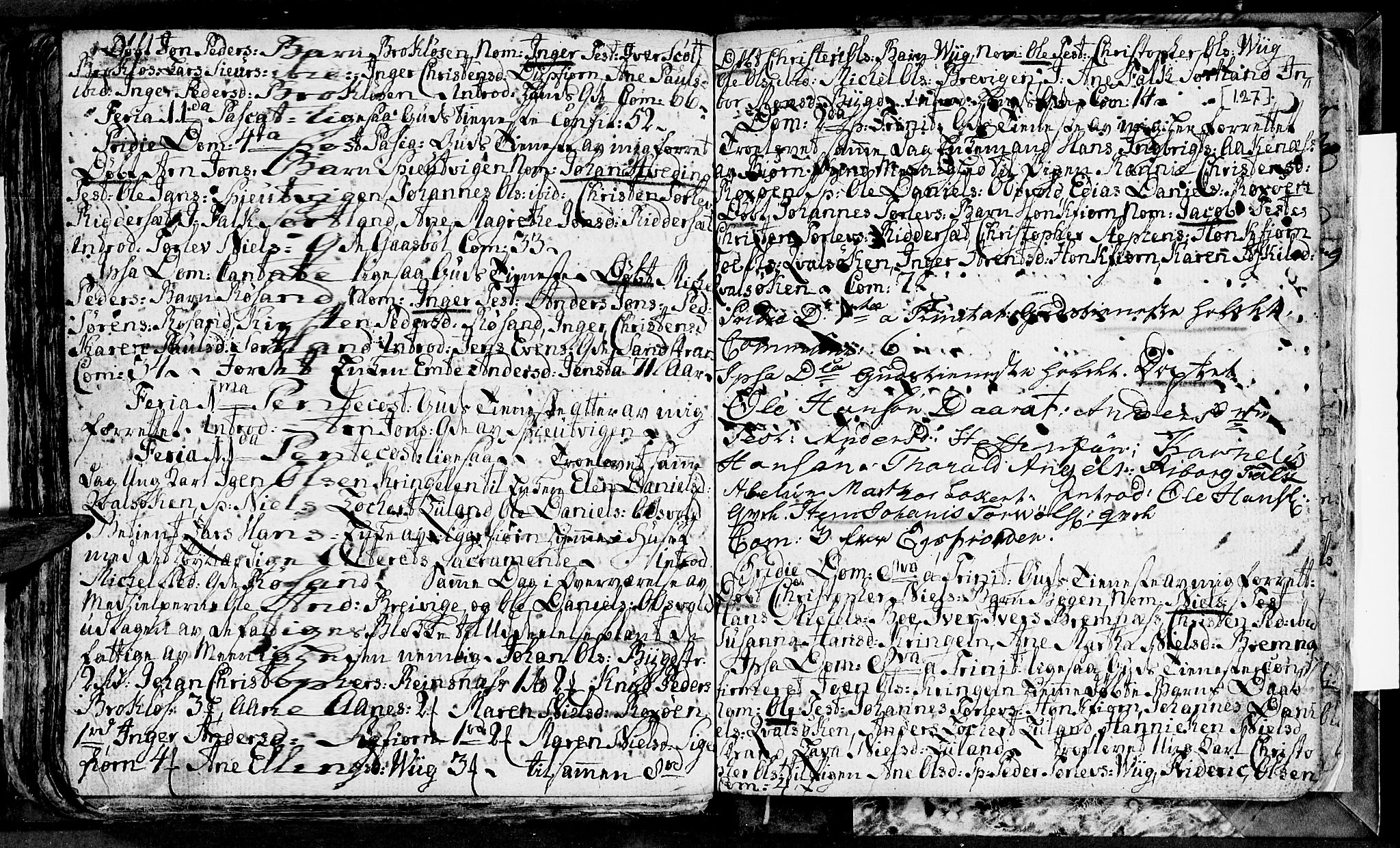 Ministerialprotokoller, klokkerbøker og fødselsregistre - Nordland, SAT/A-1459/895/L1366: Parish register (official) no. 895A01, 1730-1794, p. 127