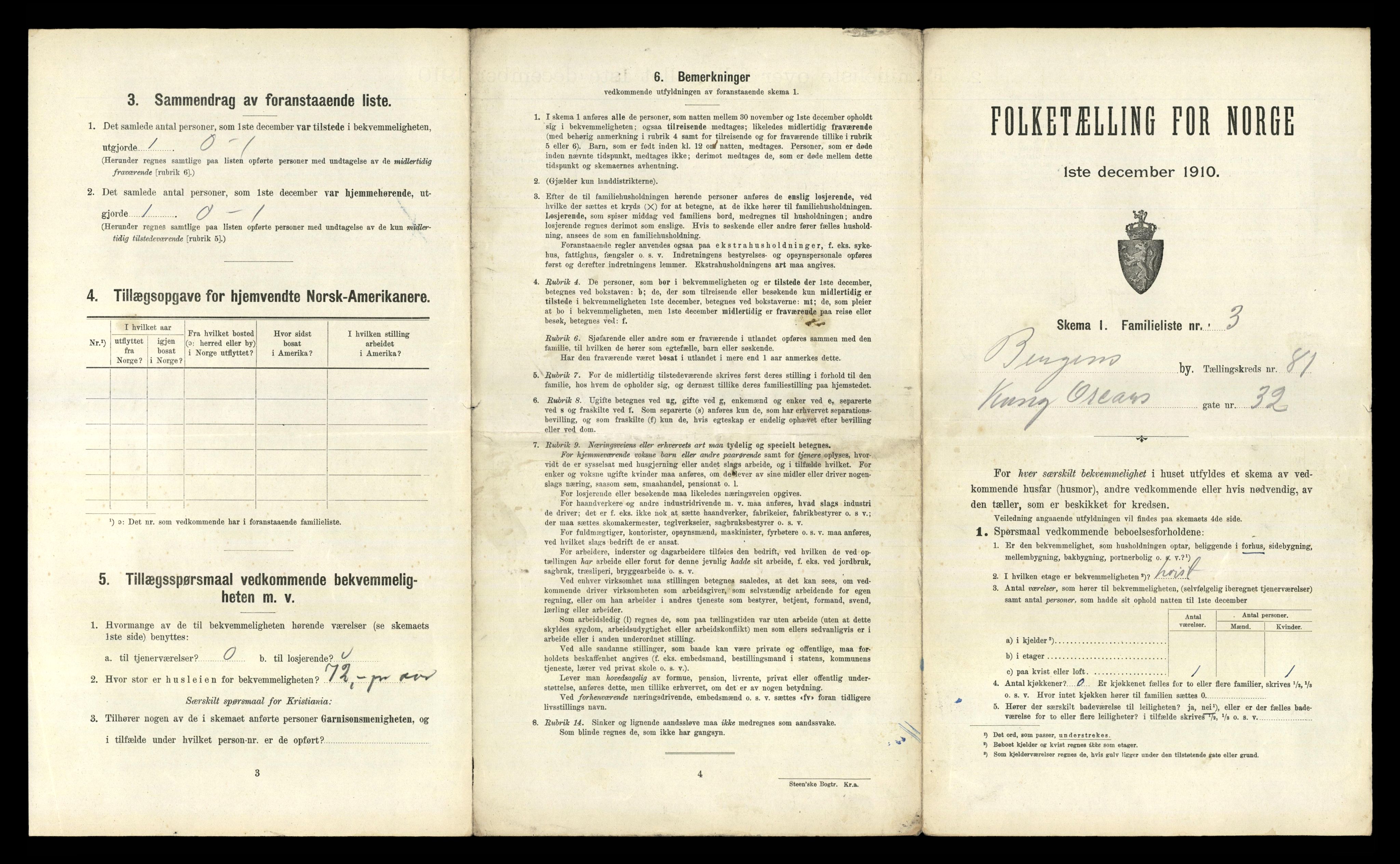 RA, 1910 census for Bergen, 1910, p. 28727