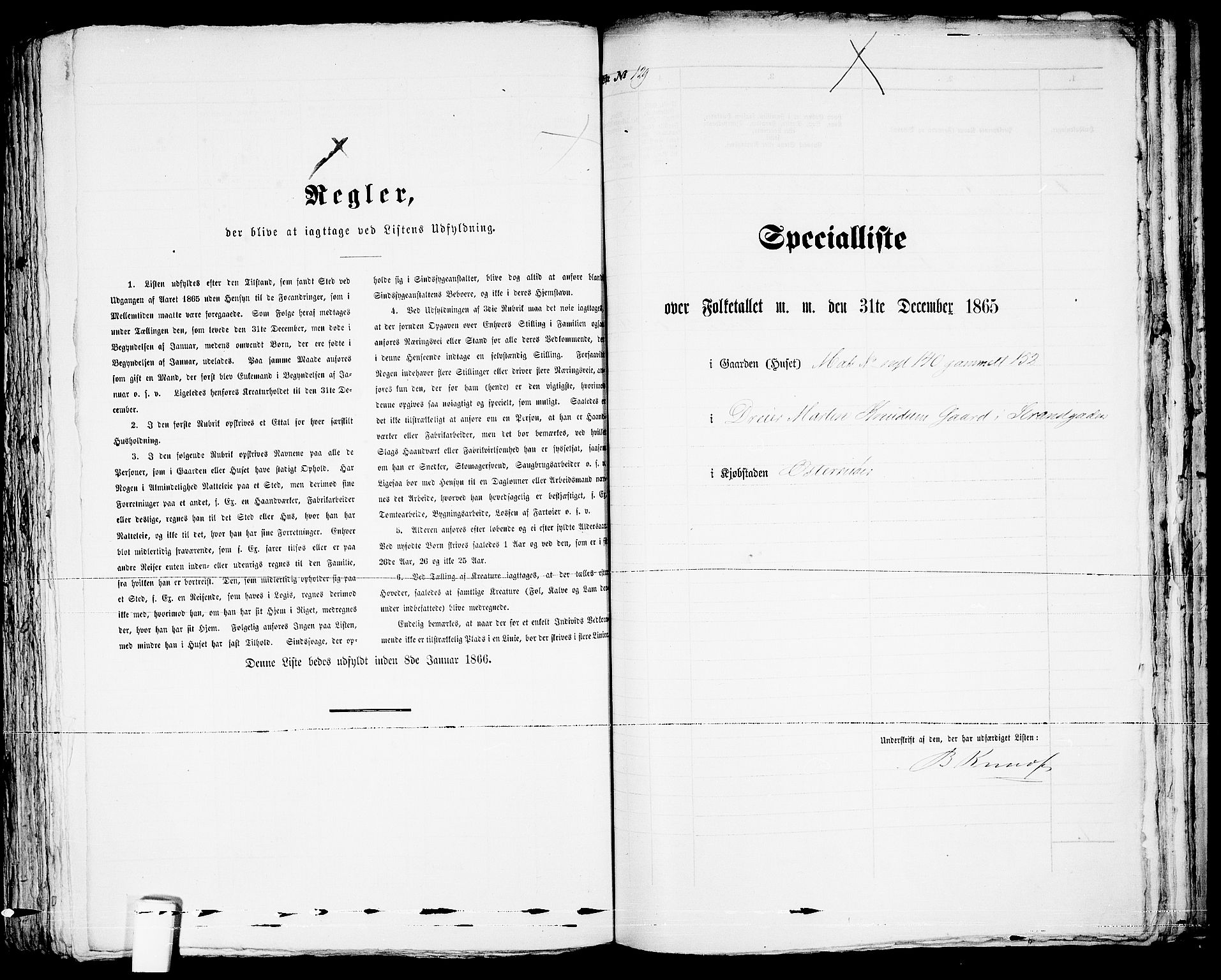 RA, 1865 census for Risør/Risør, 1865, p. 266