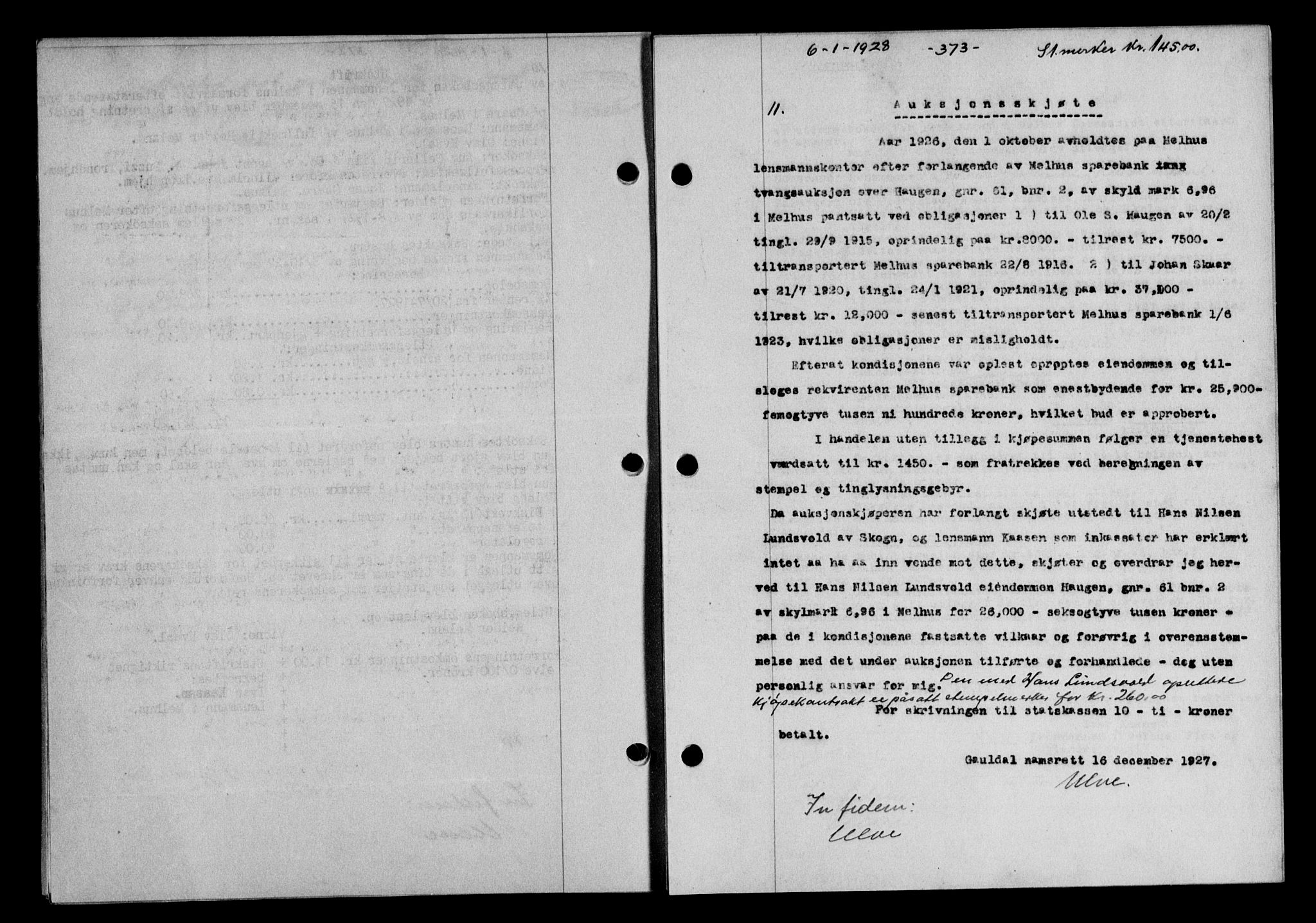 Gauldal sorenskriveri, SAT/A-0014/1/2/2C/L0036: Mortgage book no. 37, 1927-1928, Deed date: 06.01.1928