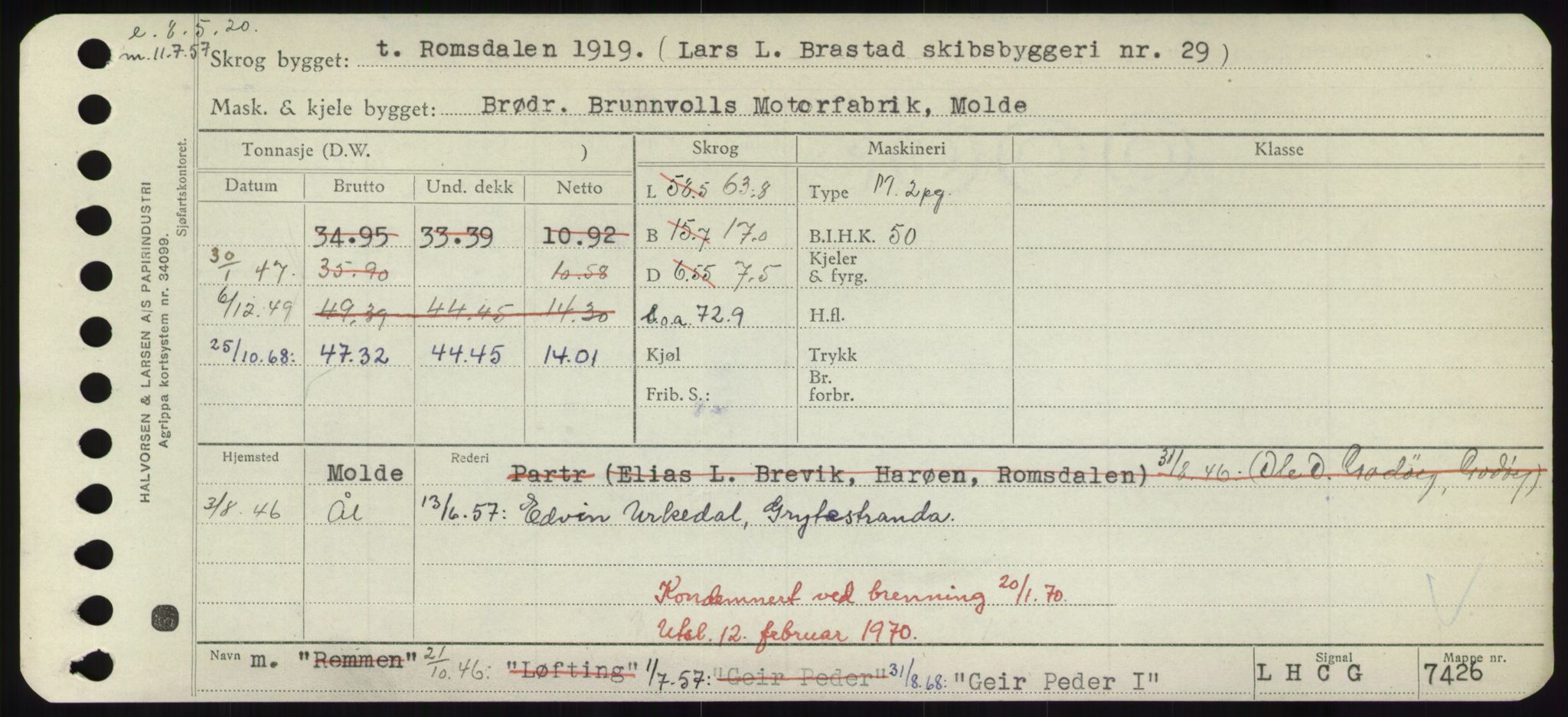 Sjøfartsdirektoratet med forløpere, Skipsmålingen, RA/S-1627/H/Hd/L0012: Fartøy, G-Glø, p. 179