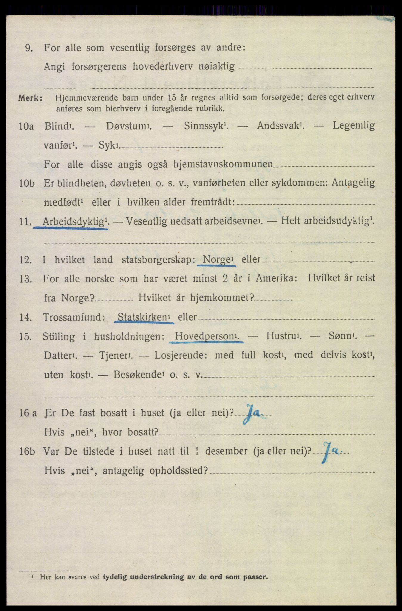 SAK, 1920 census for Fjære, 1920, p. 11392