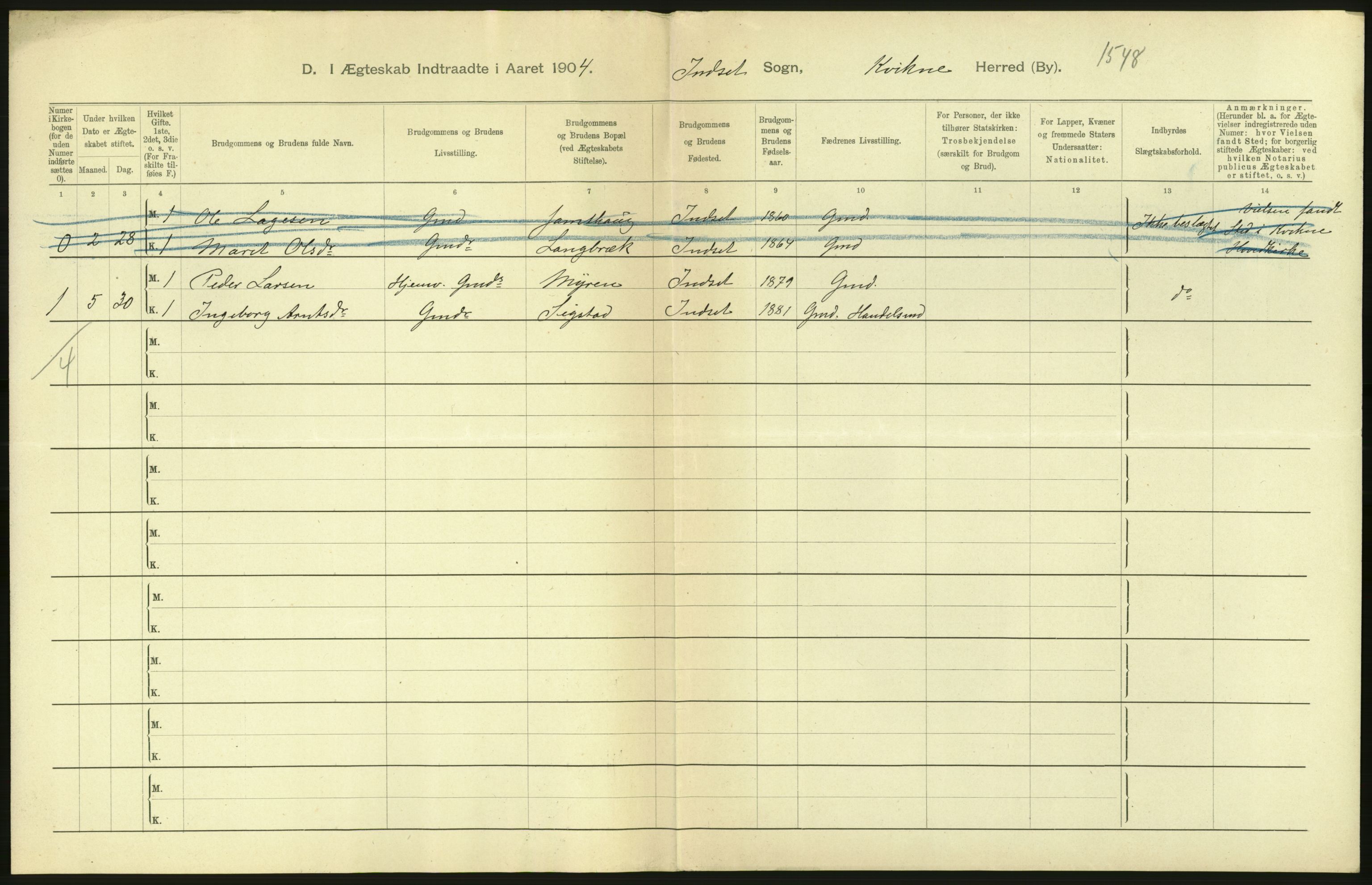 Statistisk sentralbyrå, Sosiodemografiske emner, Befolkning, AV/RA-S-2228/D/Df/Dfa/Dfab/L0005: Hedemarkens amt: Fødte, gifte, døde, 1904, p. 518