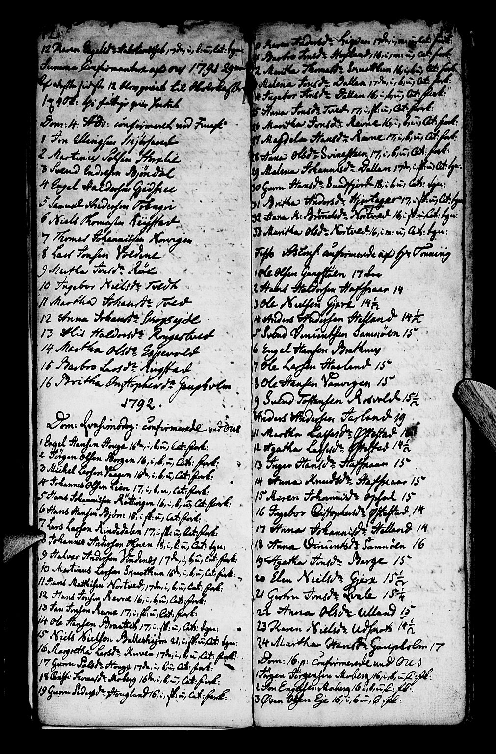 Os sokneprestembete, SAB/A-99929: Parish register (official) no. A 13, 1783-1810, p. 12-13