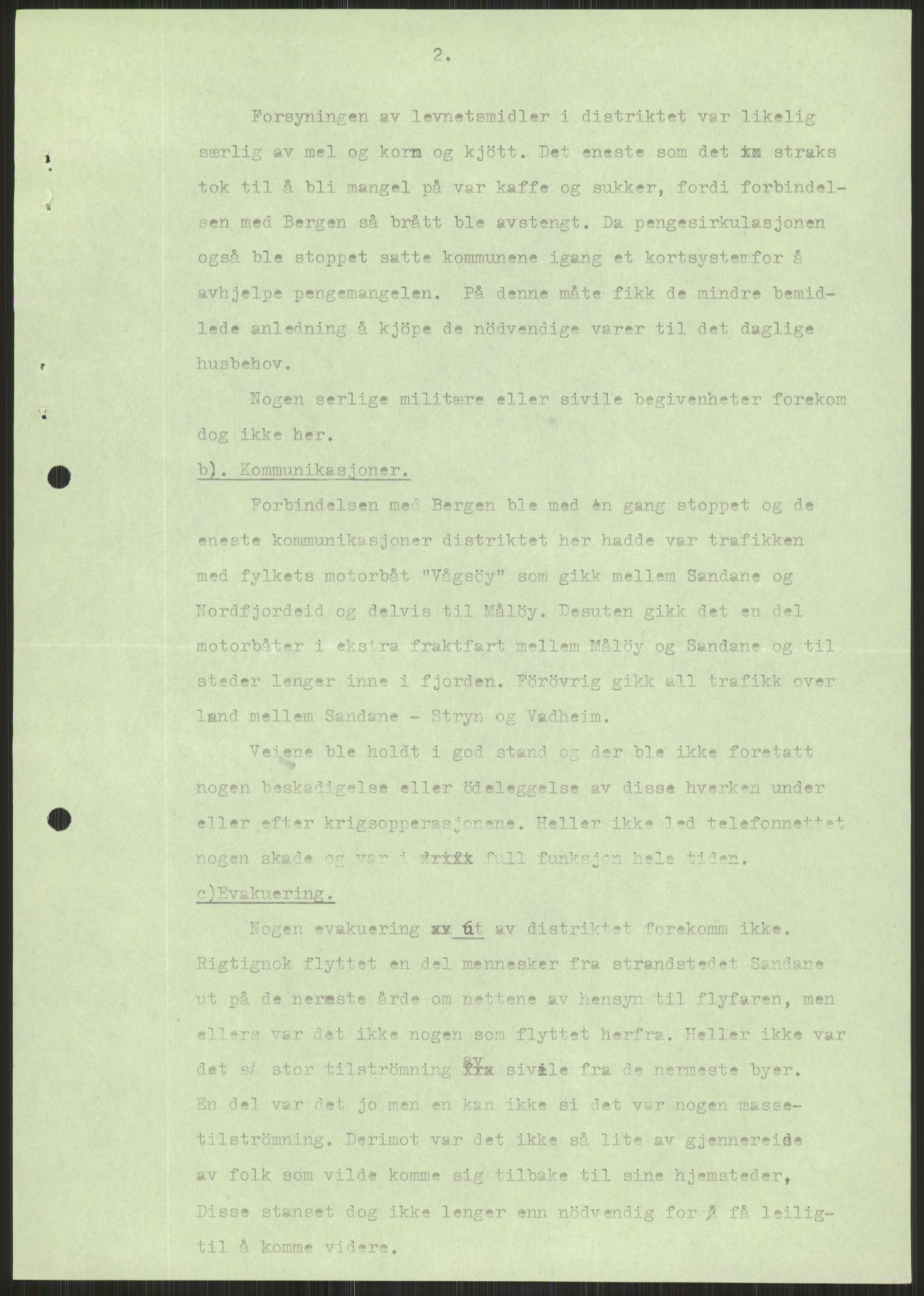 Forsvaret, Forsvarets krigshistoriske avdeling, AV/RA-RAFA-2017/Y/Ya/L0015: II-C-11-31 - Fylkesmenn.  Rapporter om krigsbegivenhetene 1940., 1940, p. 510