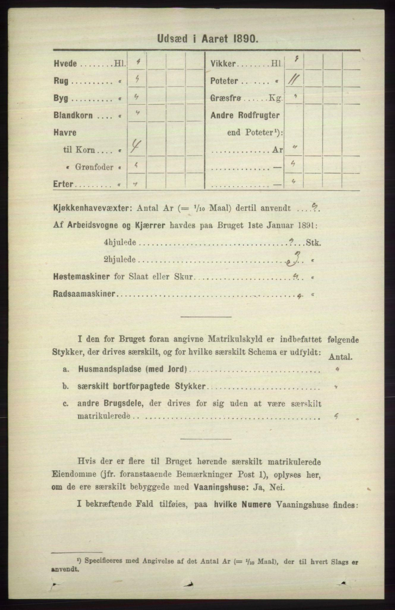 RA, 1891 census for 1251 Bruvik, 1891, p. 4613