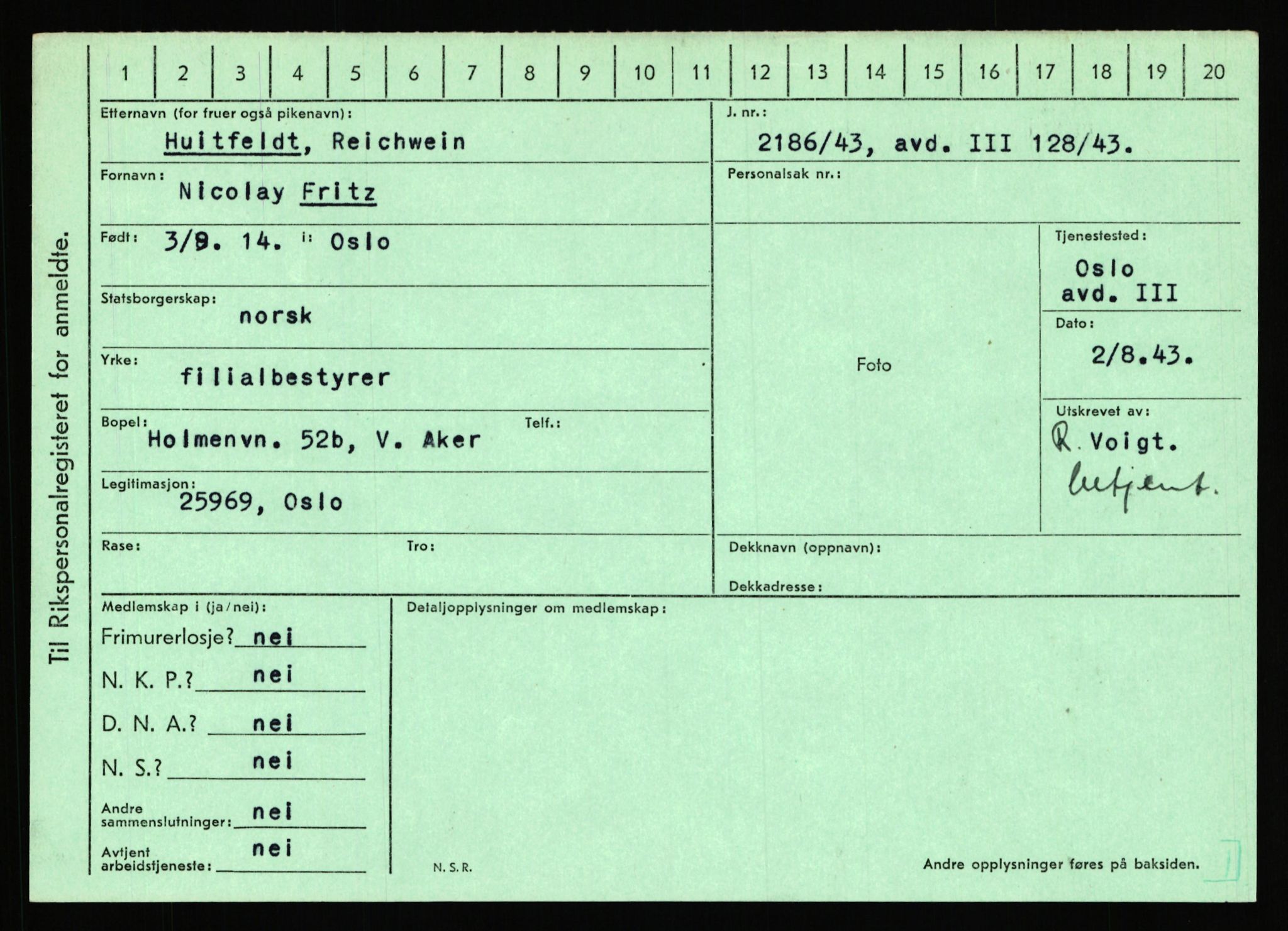 Statspolitiet - Hovedkontoret / Osloavdelingen, AV/RA-S-1329/C/Ca/L0007: Hol - Joelsen, 1943-1945, p. 1221
