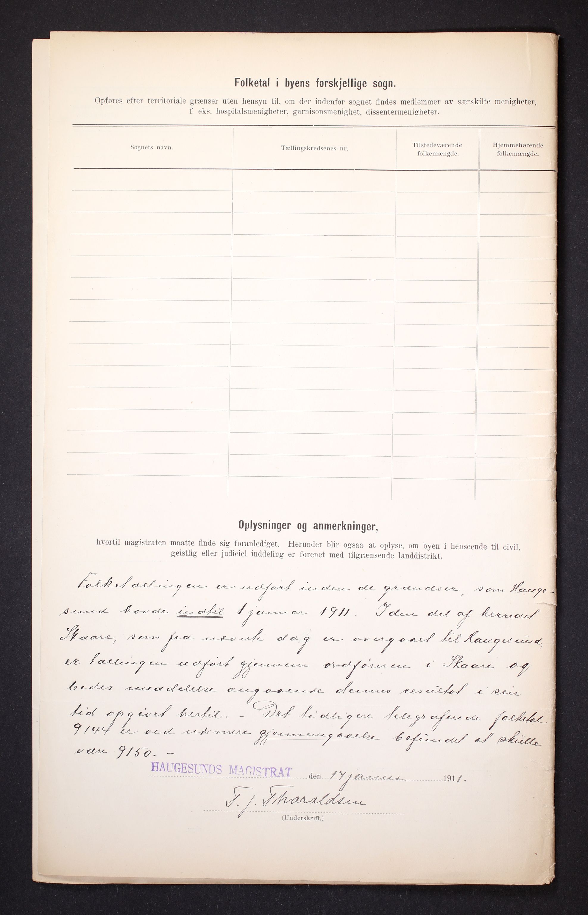 RA, 1910 census for Haugesund, 1910, p. 6