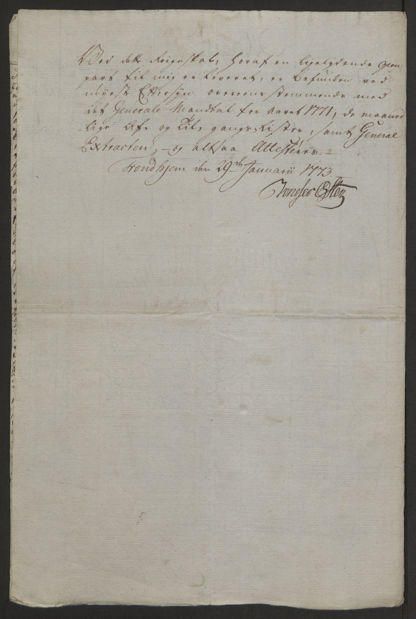 Rentekammeret inntil 1814, Reviderte regnskaper, Byregnskaper, AV/RA-EA-4066/R/Rr/L0495/0004: [R1] Kontribusjonsregnskap / Ekstraskatt, 1762-1772, p. 243