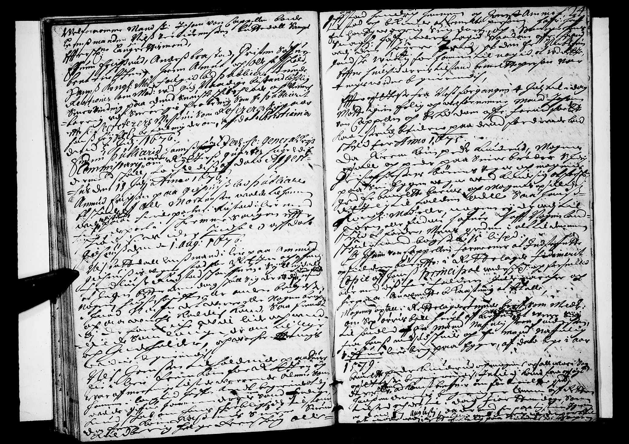 Lier, Røyken og Hurum sorenskriveri, AV/SAKO-A-89/F/Fa/L0017: Tingbok, 1676, p. 24