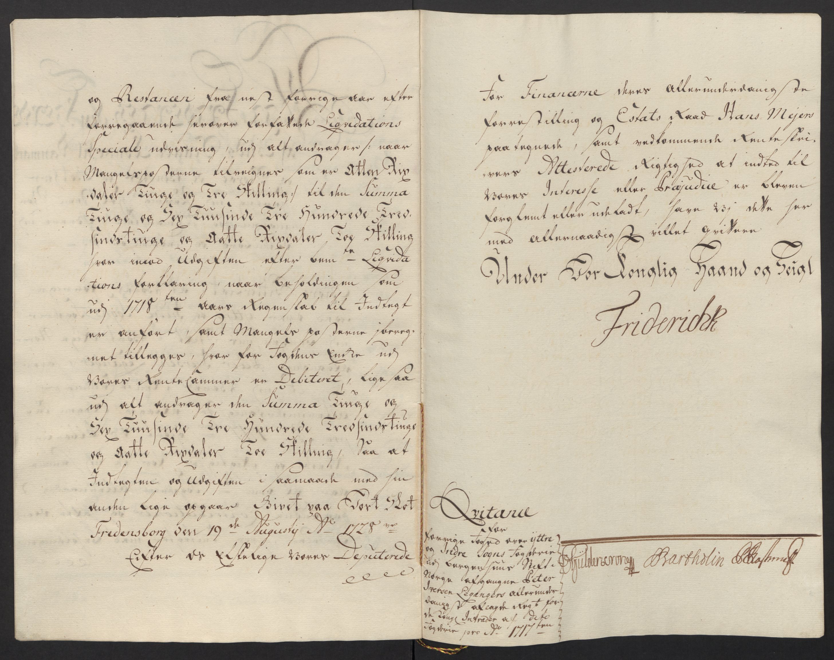 Rentekammeret inntil 1814, Reviderte regnskaper, Fogderegnskap, AV/RA-EA-4092/R52/L3321: Fogderegnskap Sogn, 1717-1718, p. 23