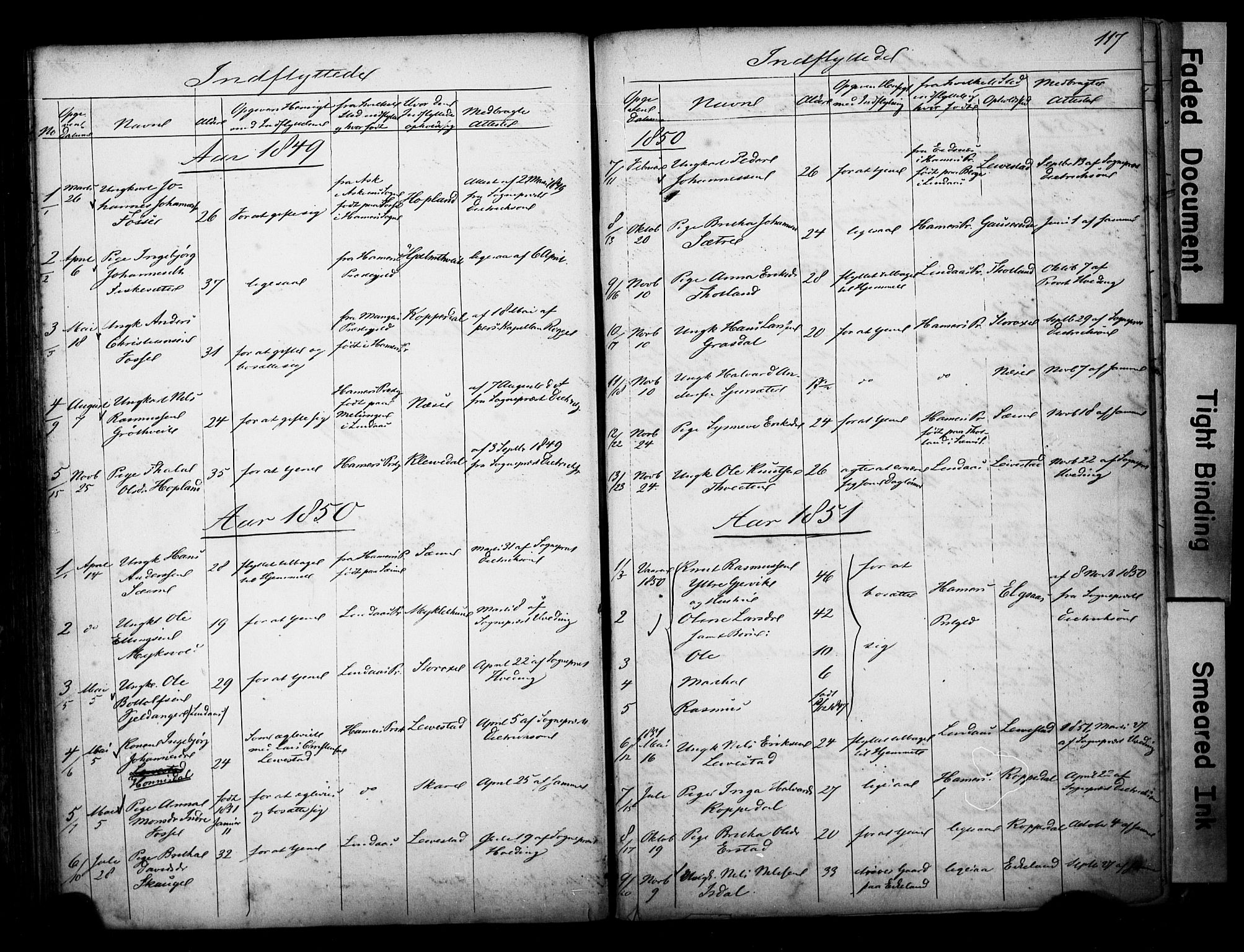 Alversund Sokneprestembete, SAB/A-73901/H/Ha/Hab: Parish register (copy) no. D 1, 1800-1870, p. 117