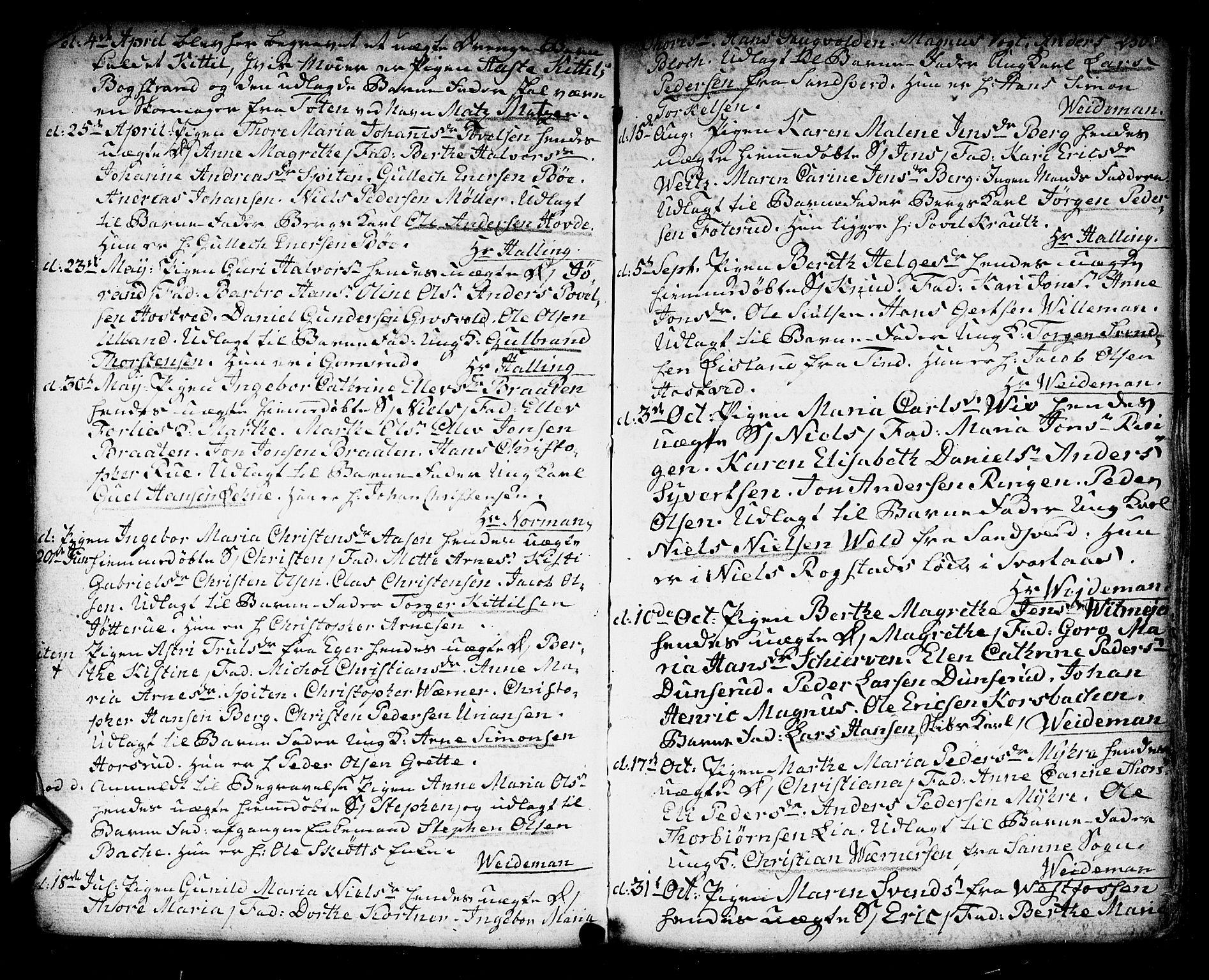 Kongsberg kirkebøker, SAKO/A-22/F/Fa/L0006: Parish register (official) no. I 6, 1783-1797, p. 250