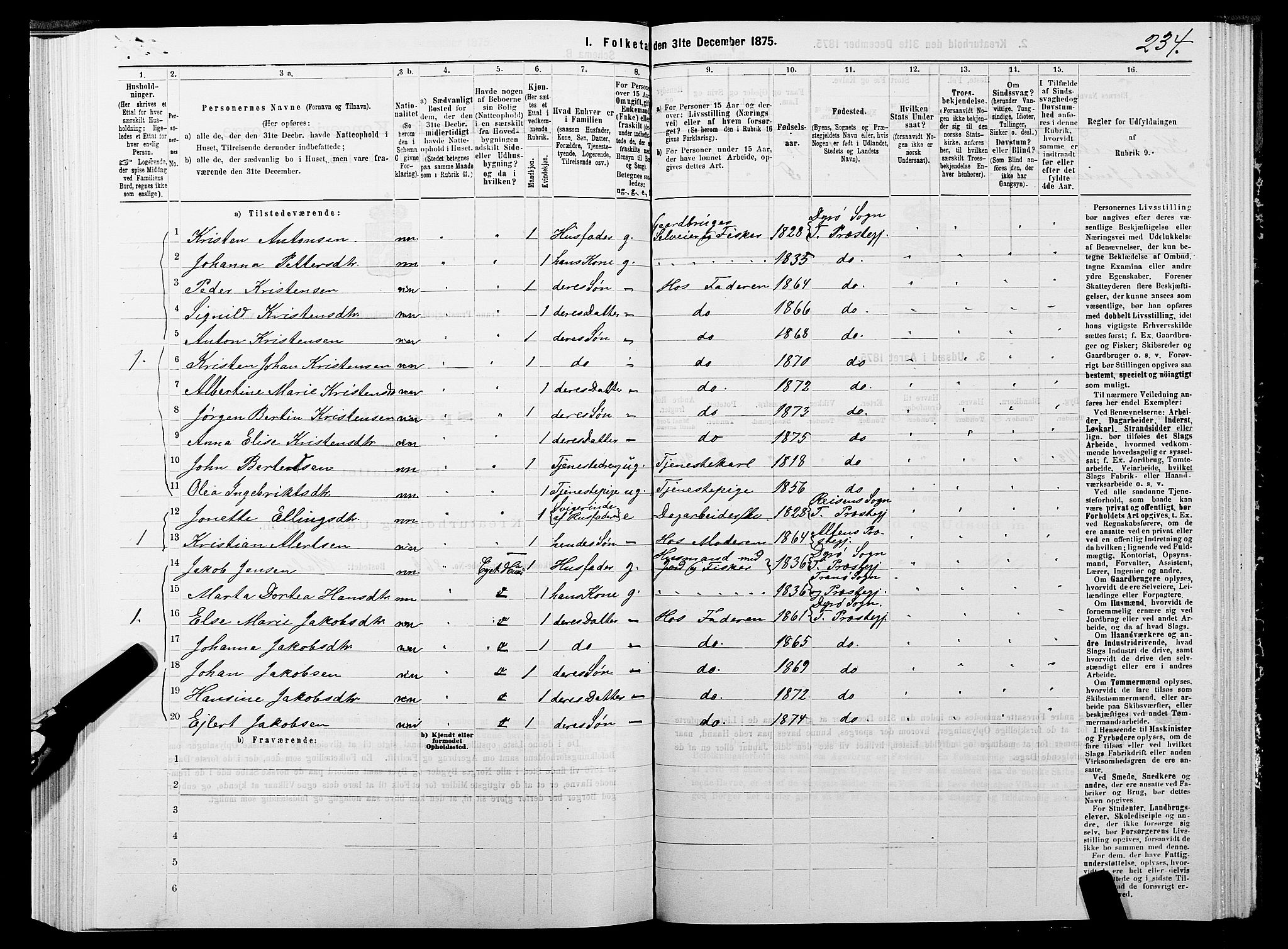 SATØ, 1875 census for 1927P Tranøy, 1875, p. 3234