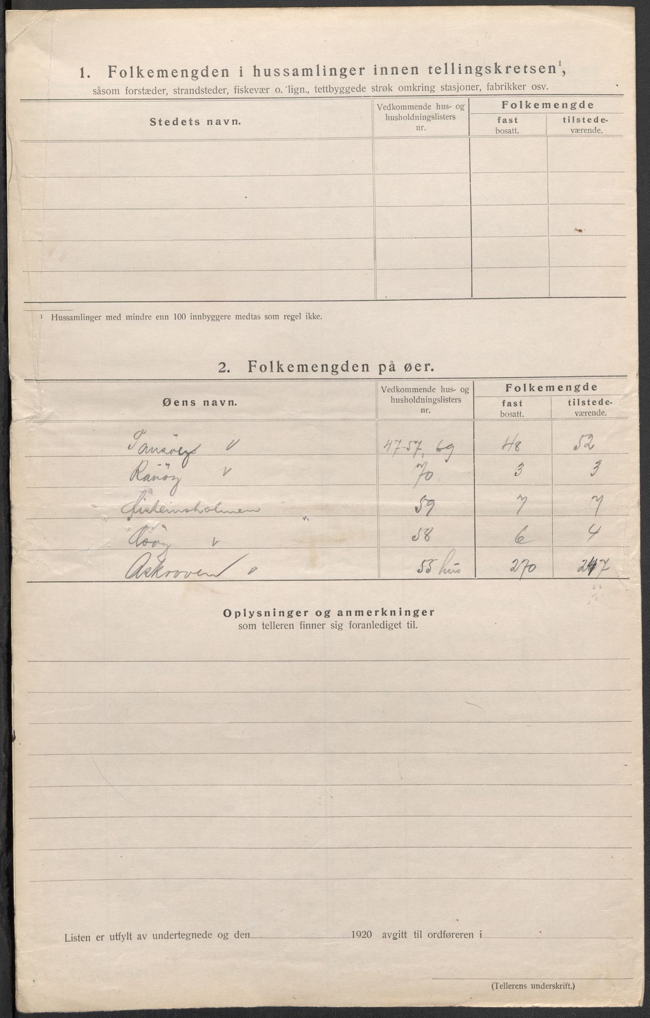 SAB, 1920 census for Kinn, 1920, p. 58