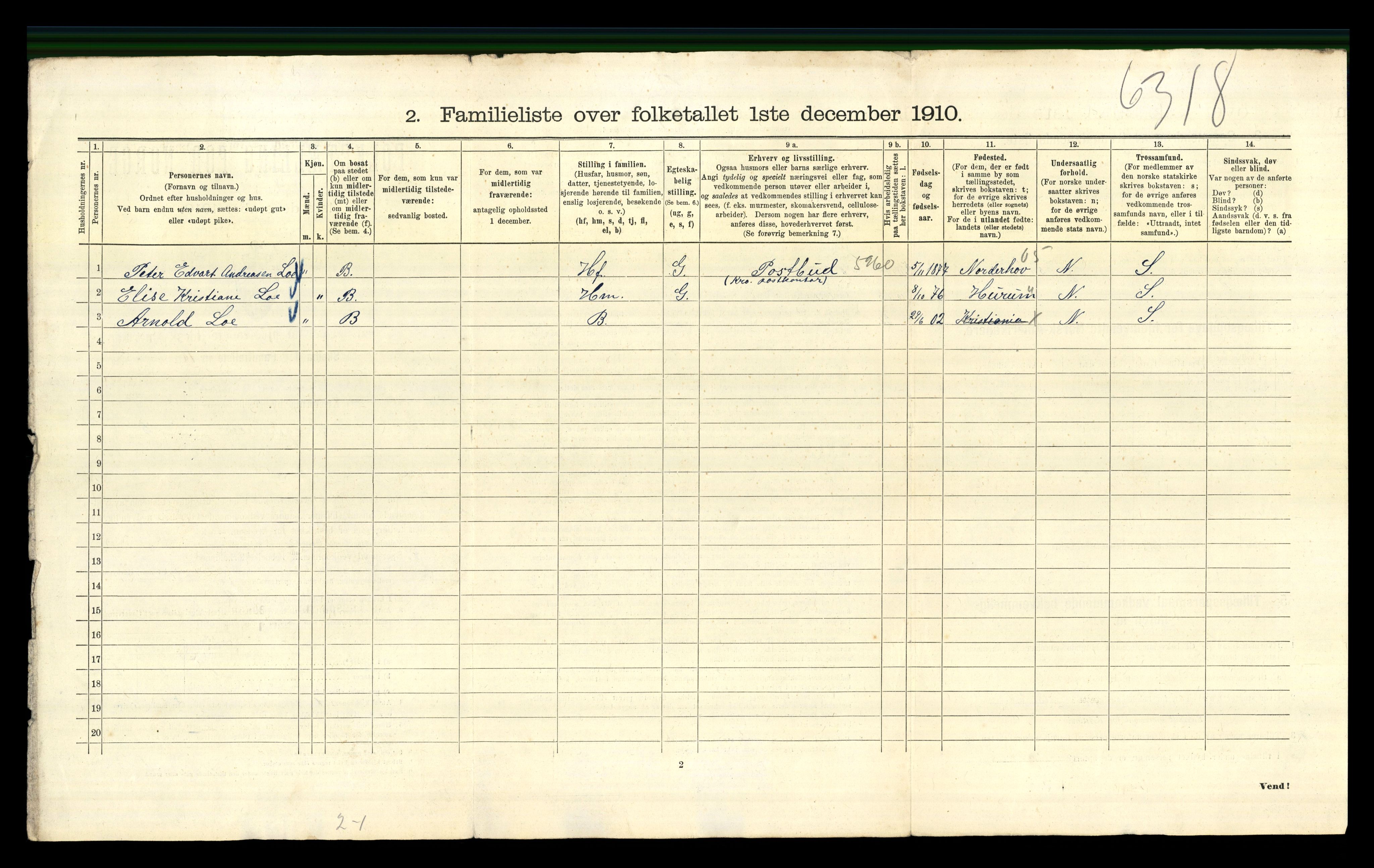 RA, 1910 census for Kristiania, 1910, p. 8836