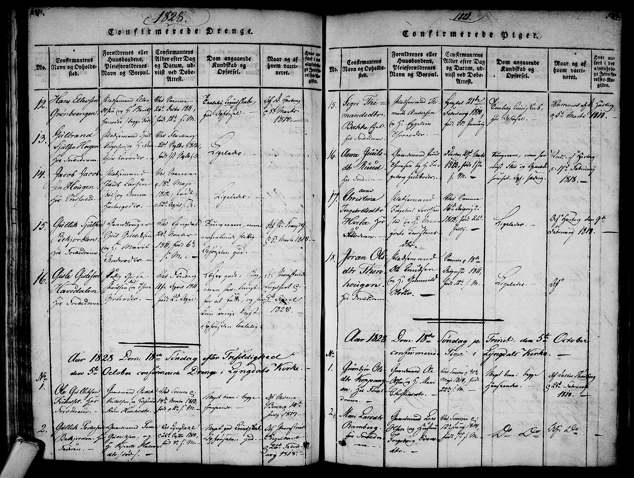 Flesberg kirkebøker, AV/SAKO-A-18/F/Fa/L0005: Parish register (official) no. I 5, 1816-1834, p. 541-542