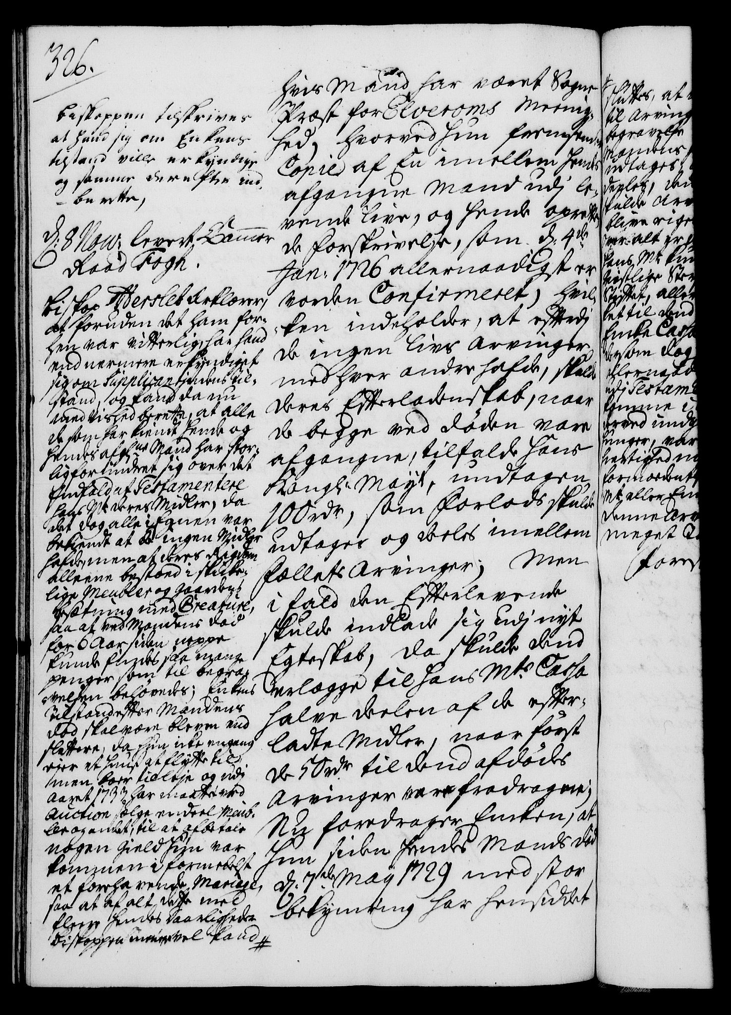 Rentekammeret, Kammerkanselliet, RA/EA-3111/G/Gh/Gha/L0017: Norsk ekstraktmemorialprotokoll (merket RK 53.62), 1735, p. 326
