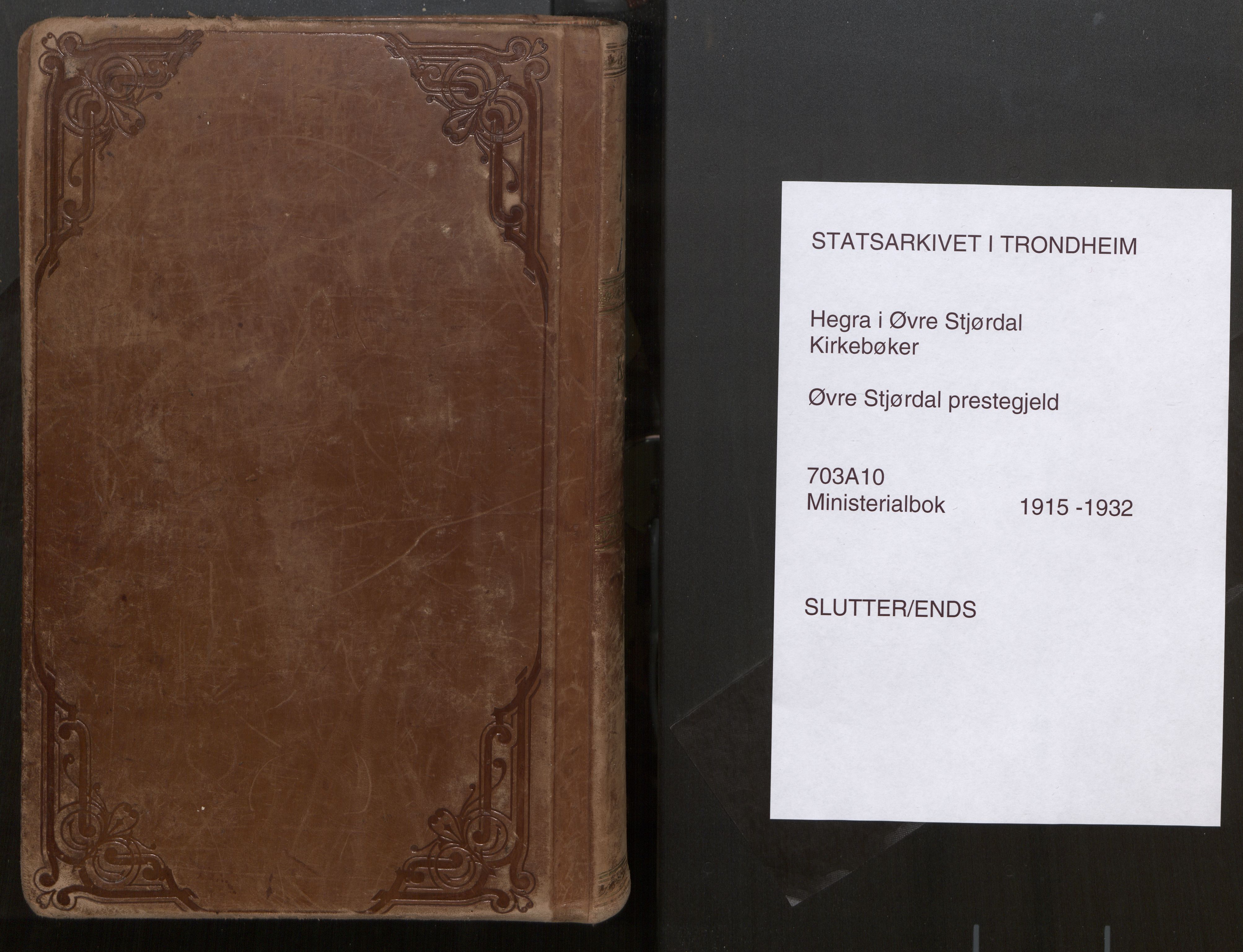 Ministerialprotokoller, klokkerbøker og fødselsregistre - Nord-Trøndelag, SAT/A-1458/703/L0037: Parish register (official) no. 703A10, 1915-1932