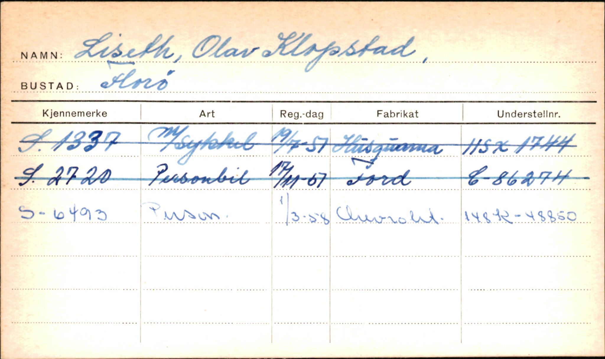 Statens vegvesen, Sogn og Fjordane vegkontor, AV/SAB-A-5301/4/F/L0001B: Eigarregister Fjordane til 1.6.1961, 1930-1961, p. 581